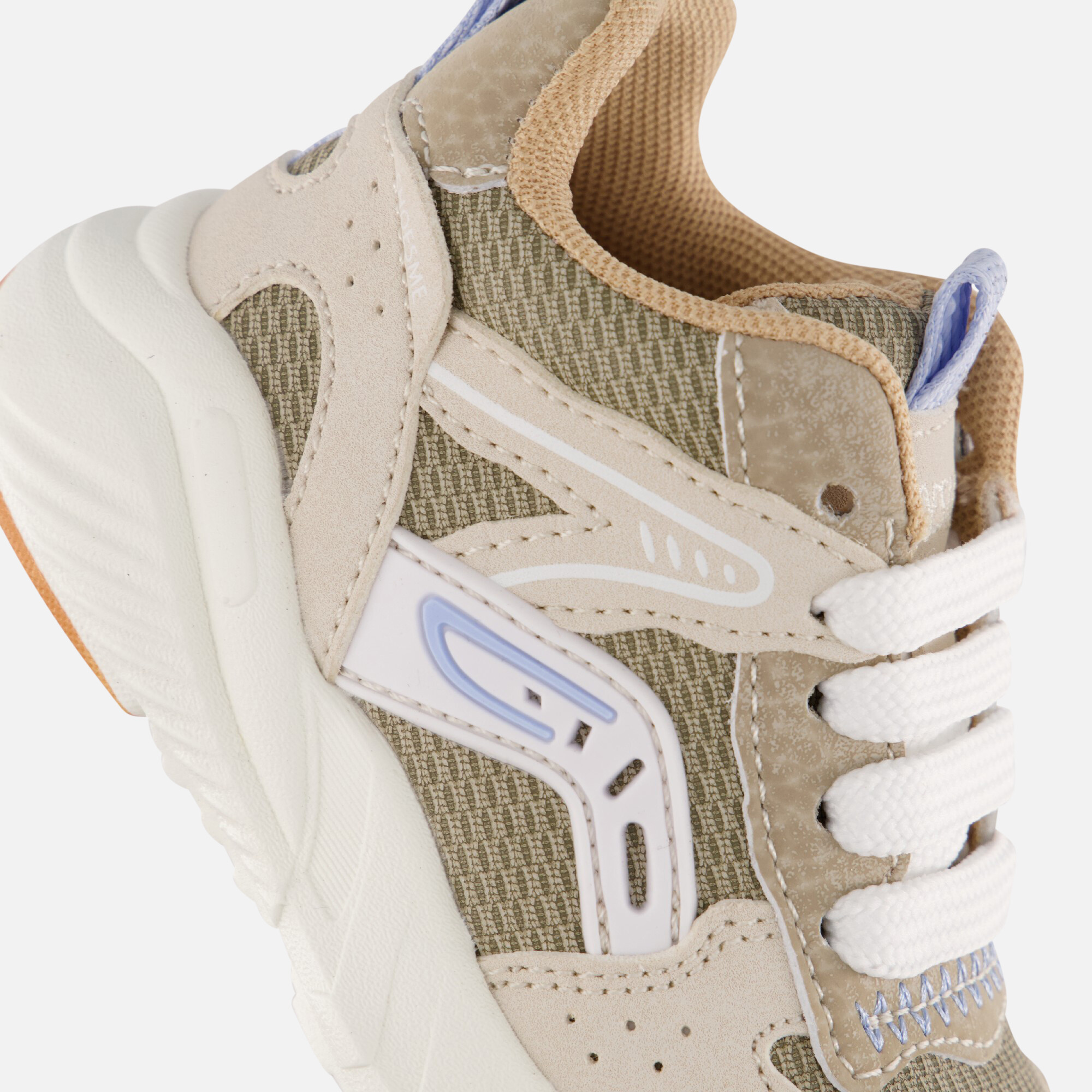 Shoesme Sneakers taupe Pu afbeelding 4