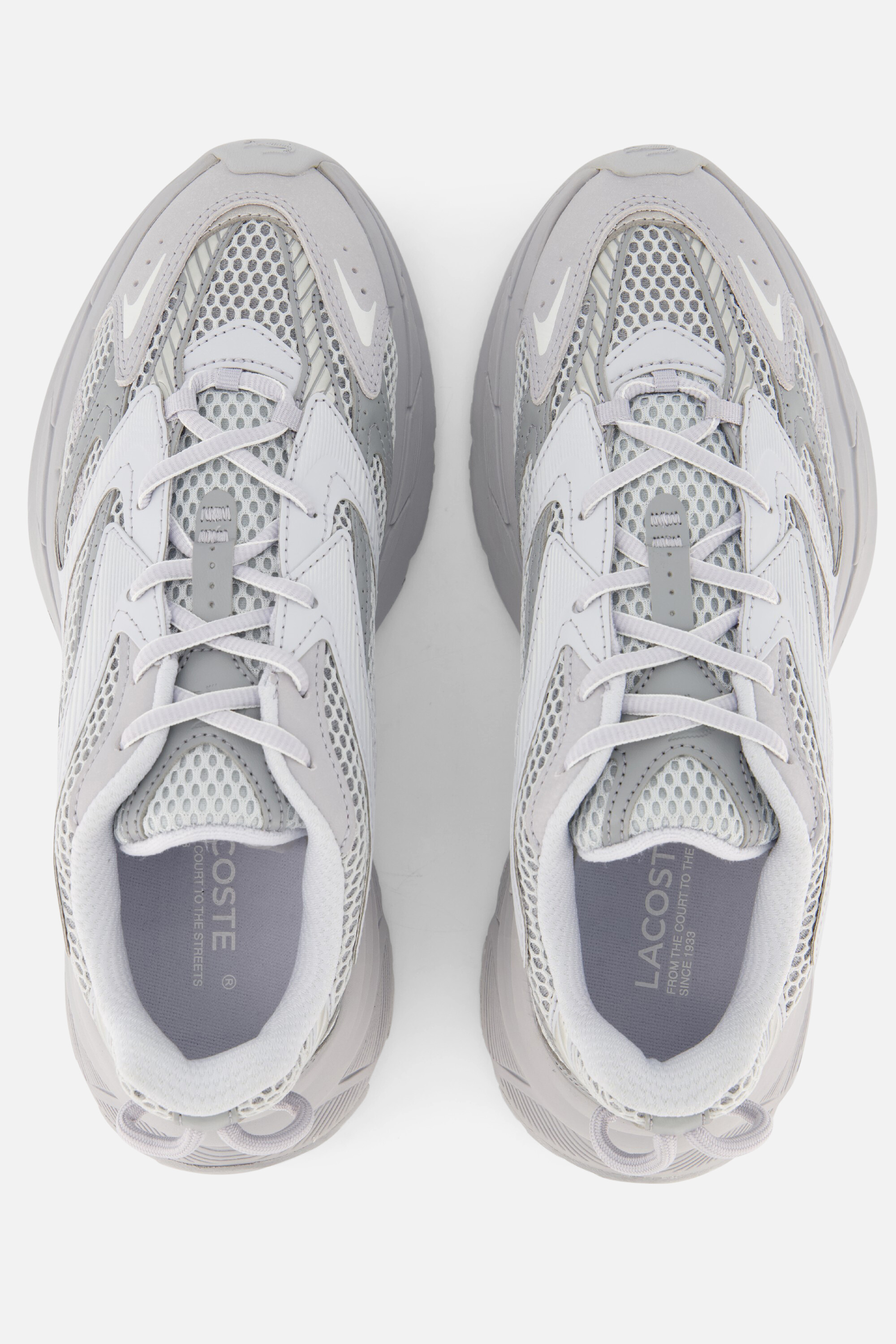 Lacoste L003 Neo Sneakers grijs Textiel afbeelding 3