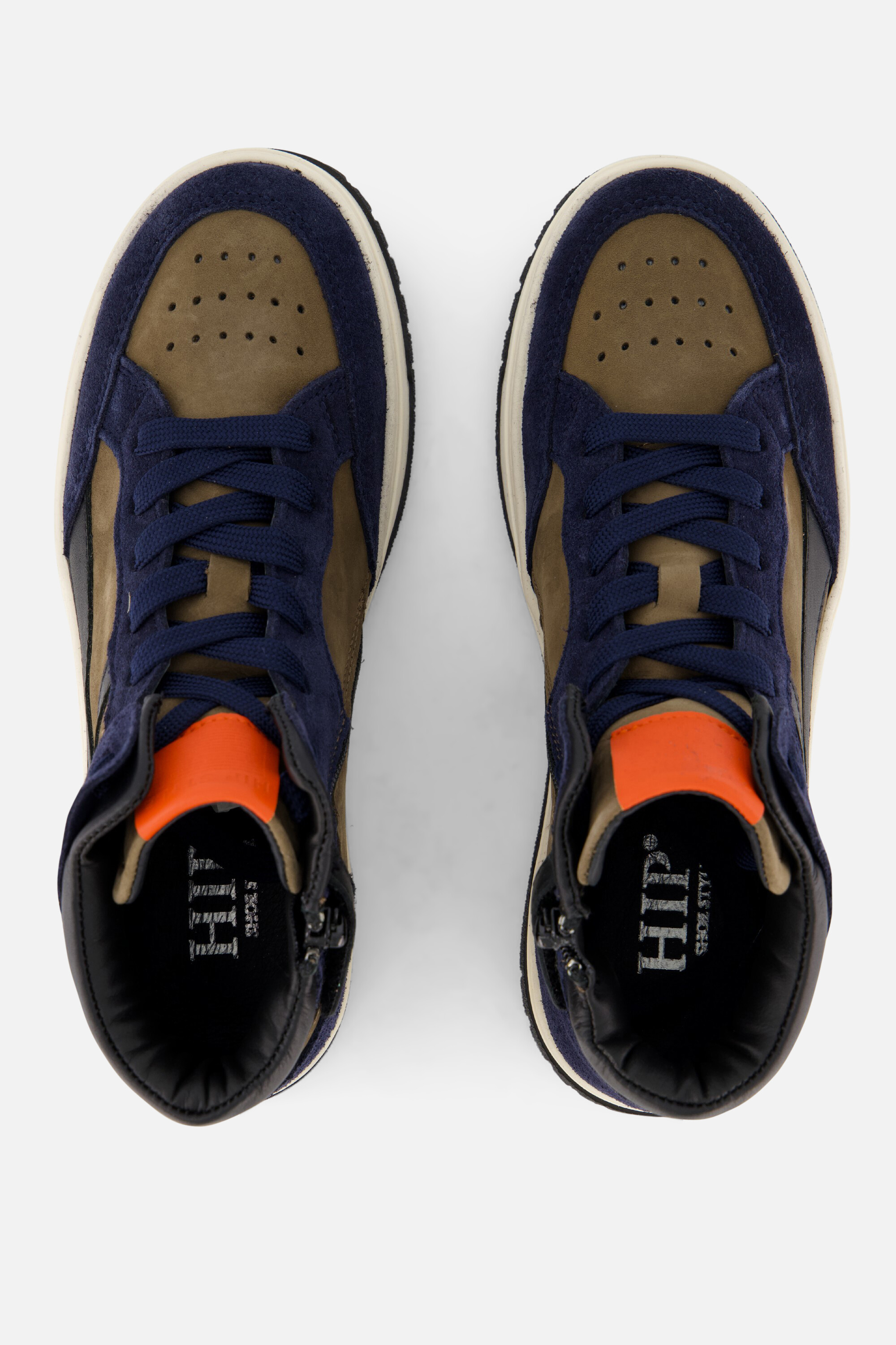 HIP Sneakers blauw Leer afbeelding 2
