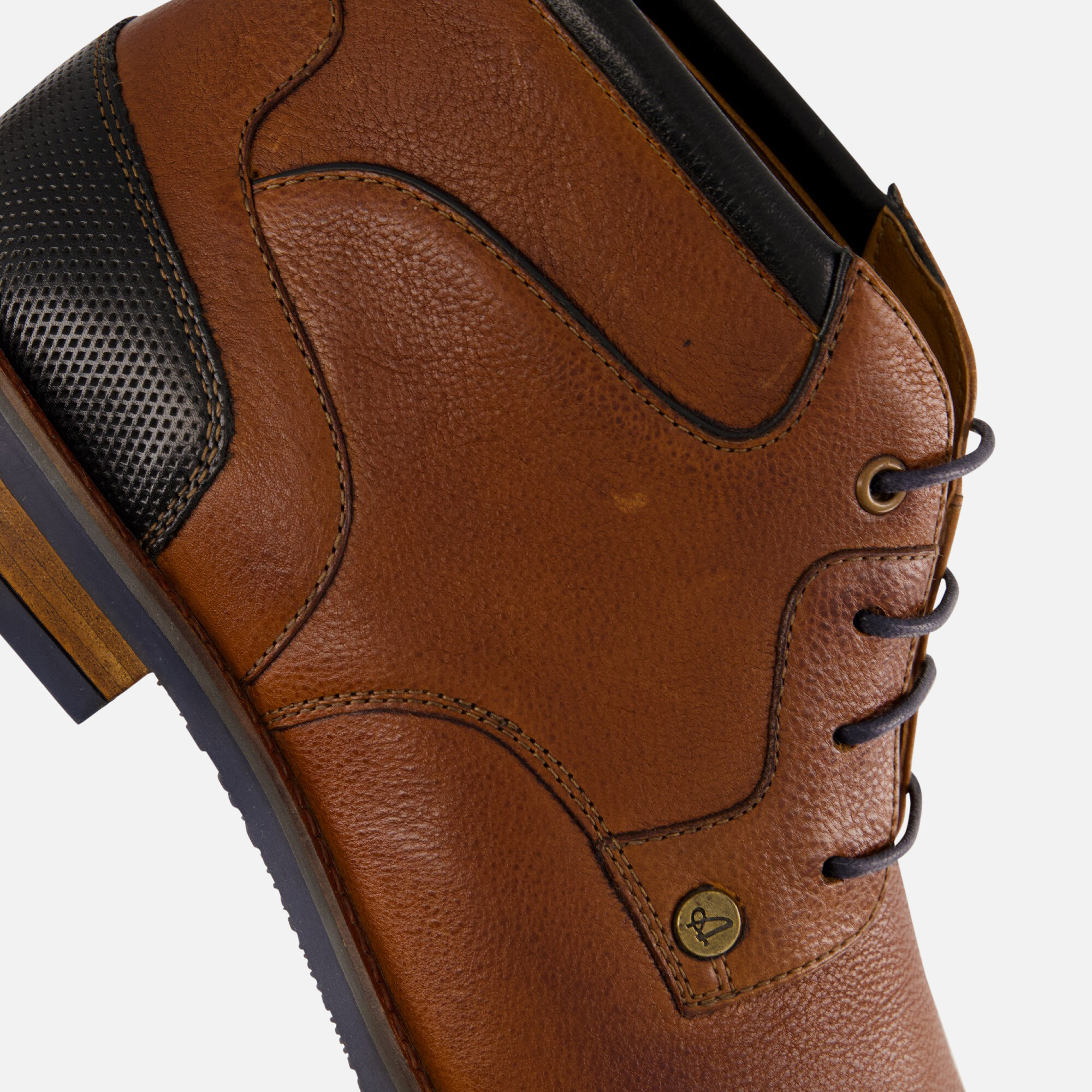 Australian Limone Veterschoenen cognac Leer afbeelding 4