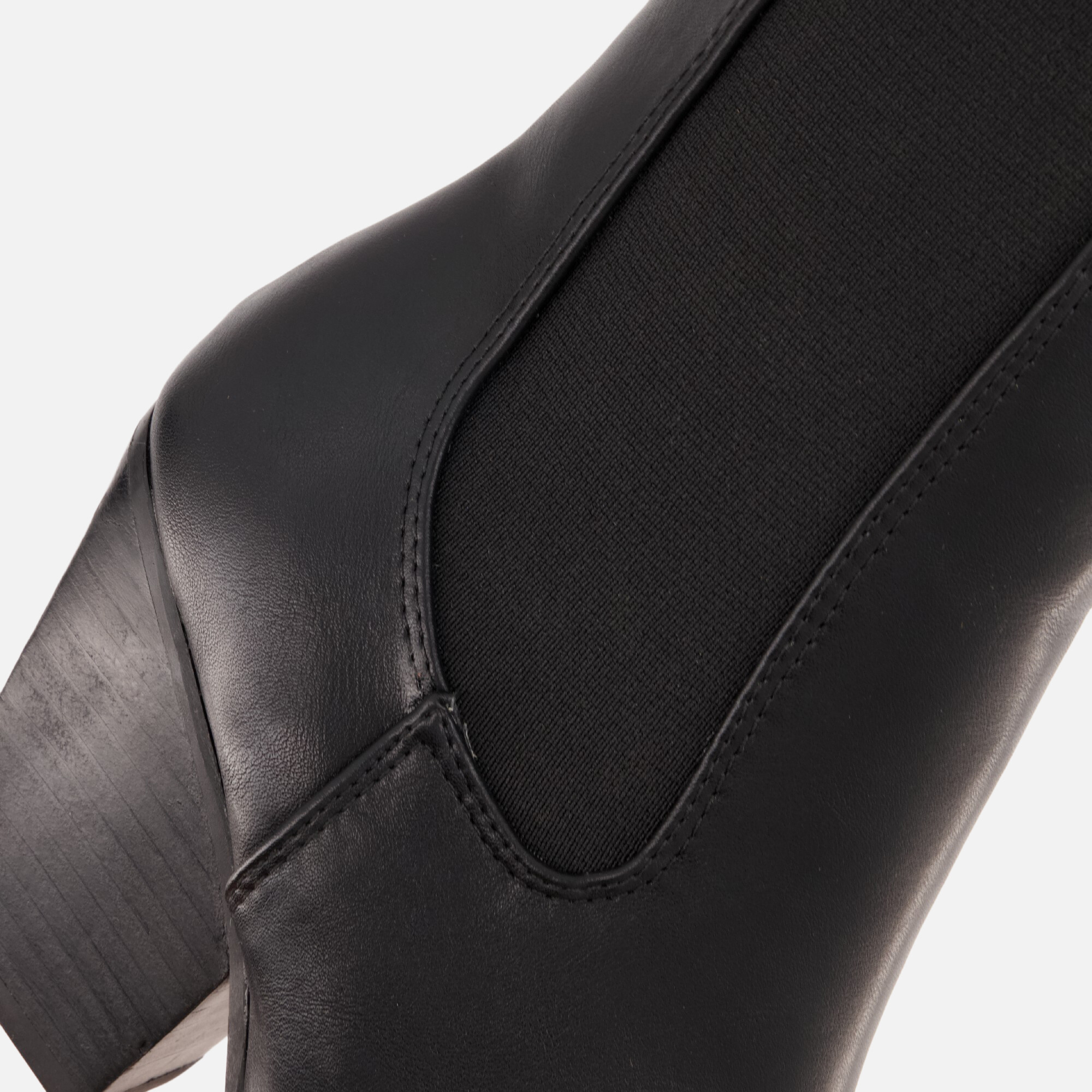 Posh by Poelman Chelsea boots met hak zwart Pu afbeelding 4