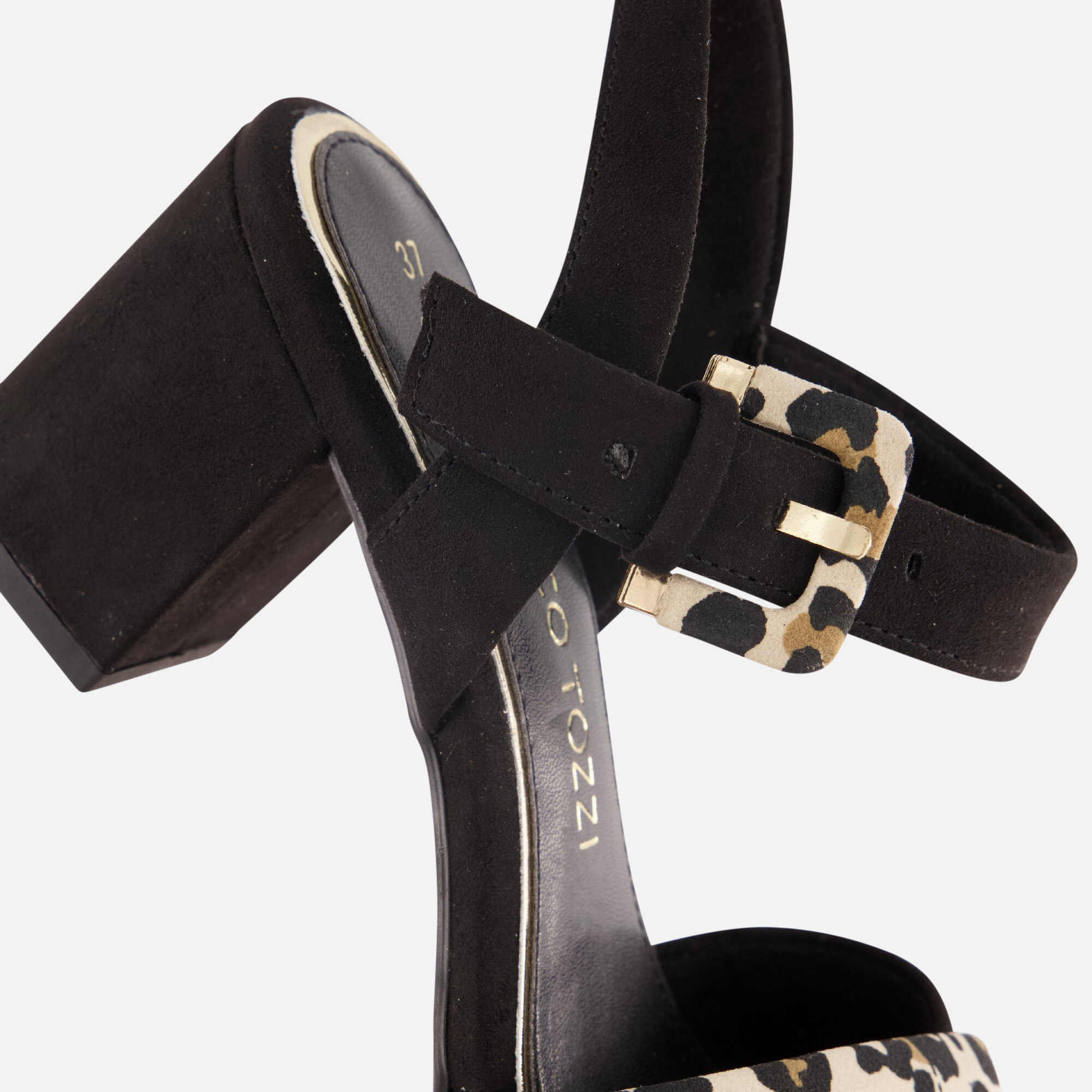 Marco Tozzi Sandalen met hak zwart Synthetisch afbeelding 3