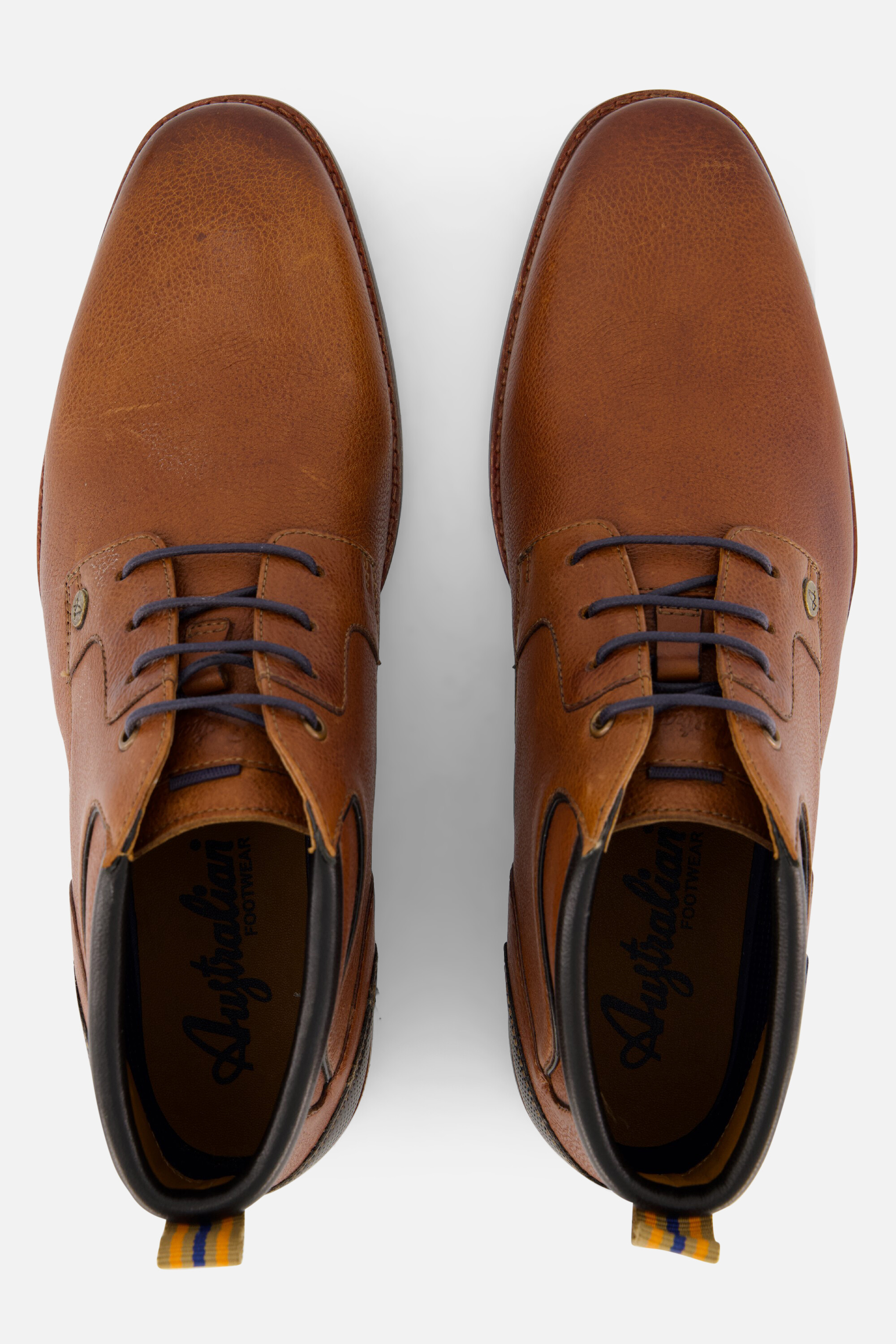 Australian Limone Veterschoenen cognac Leer afbeelding 2