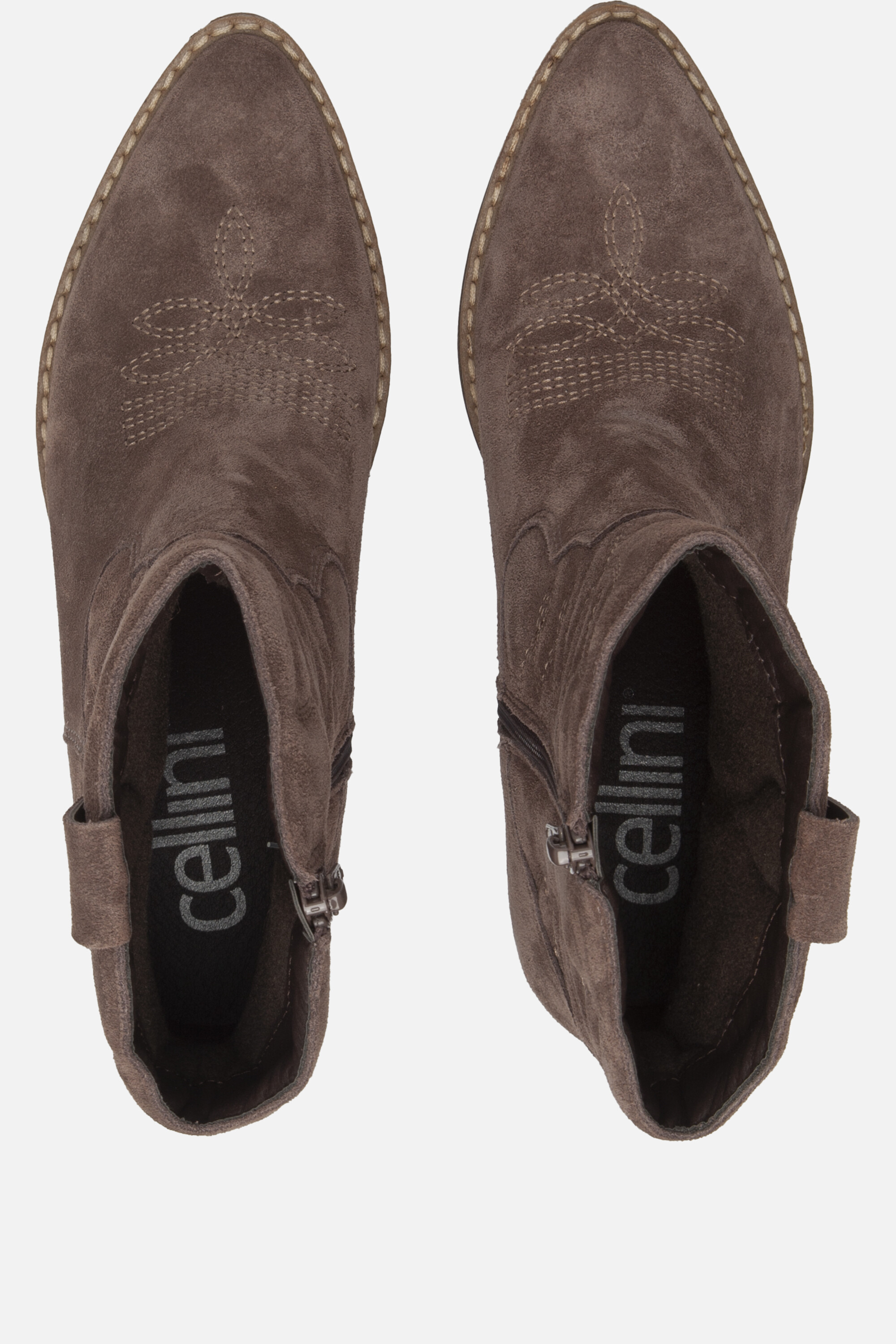 Cellini Cowboylaarzen taupe Suede afbeelding 2
