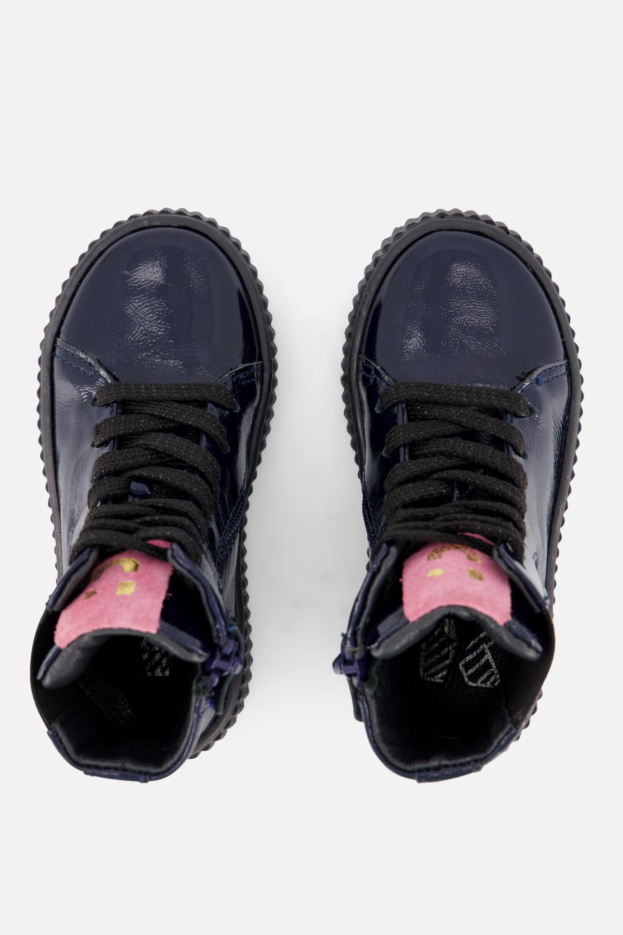 Muyters Veterboots blauw Lakleer afbeelding 2
