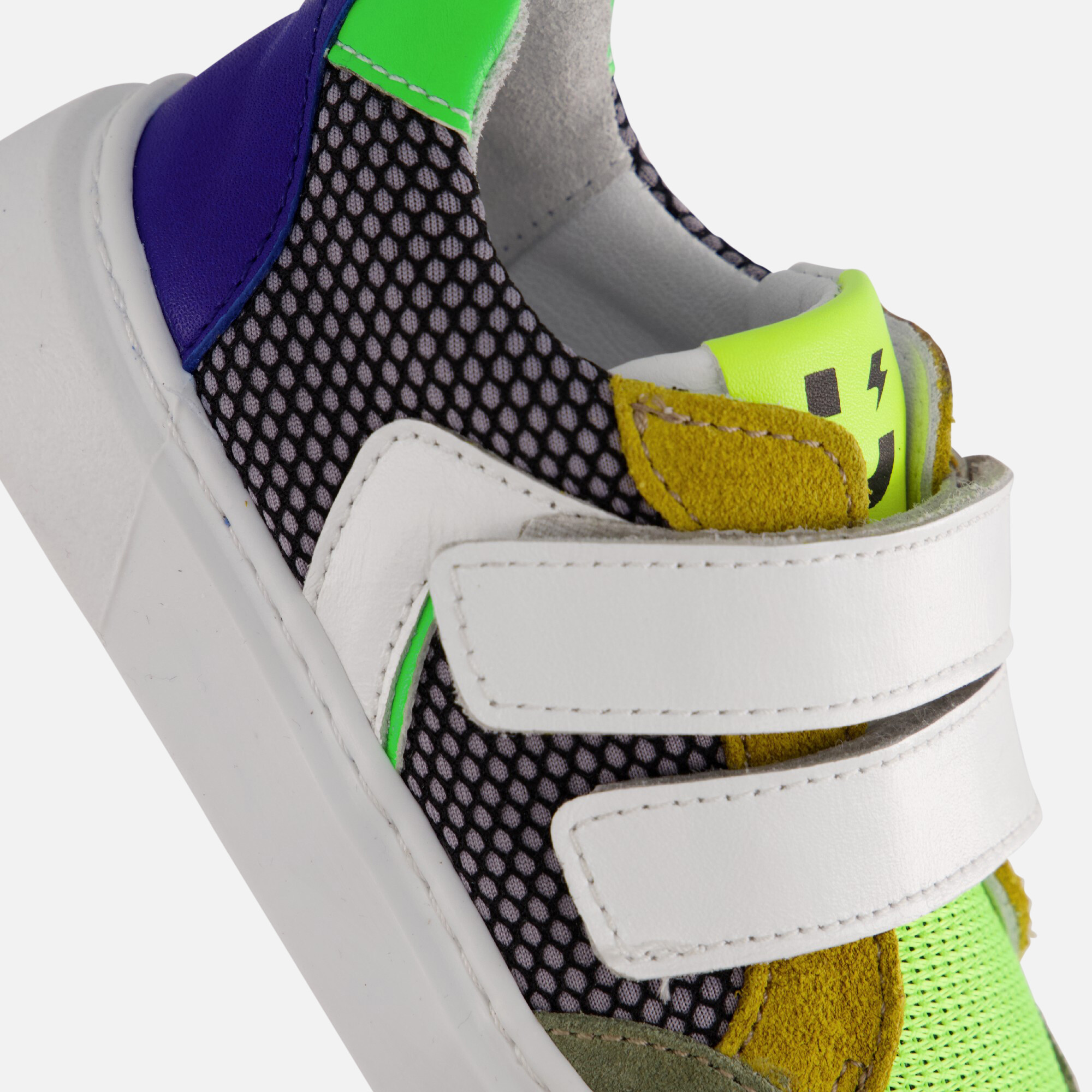 Muyters Velcro Sneakers groen Leer afbeelding 4