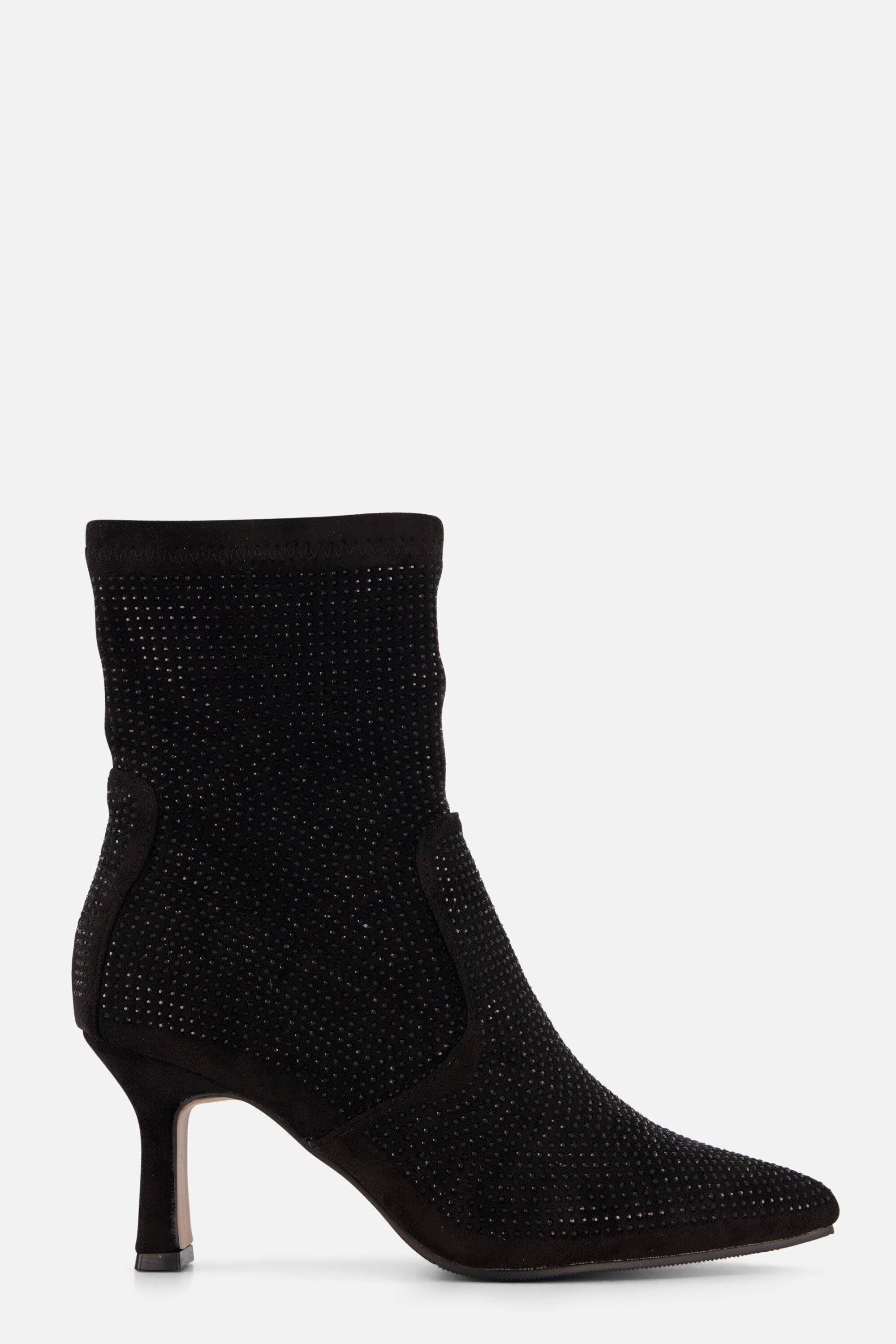 POSH by Poelman Glitter Enkellaarsjes zwart afbeelding 4
