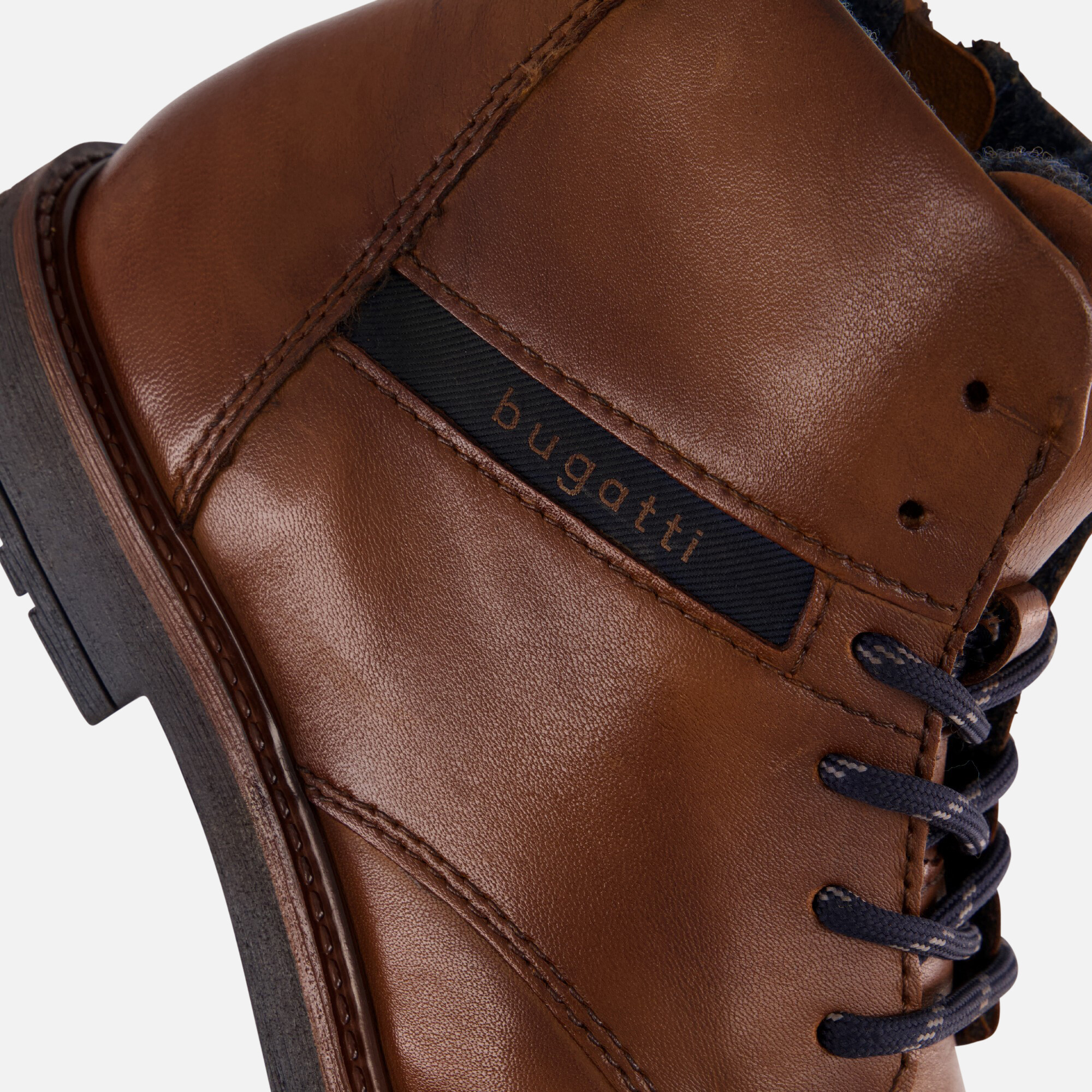 Bugatti Caj Veterschoenen cognac Leer afbeelding 4
