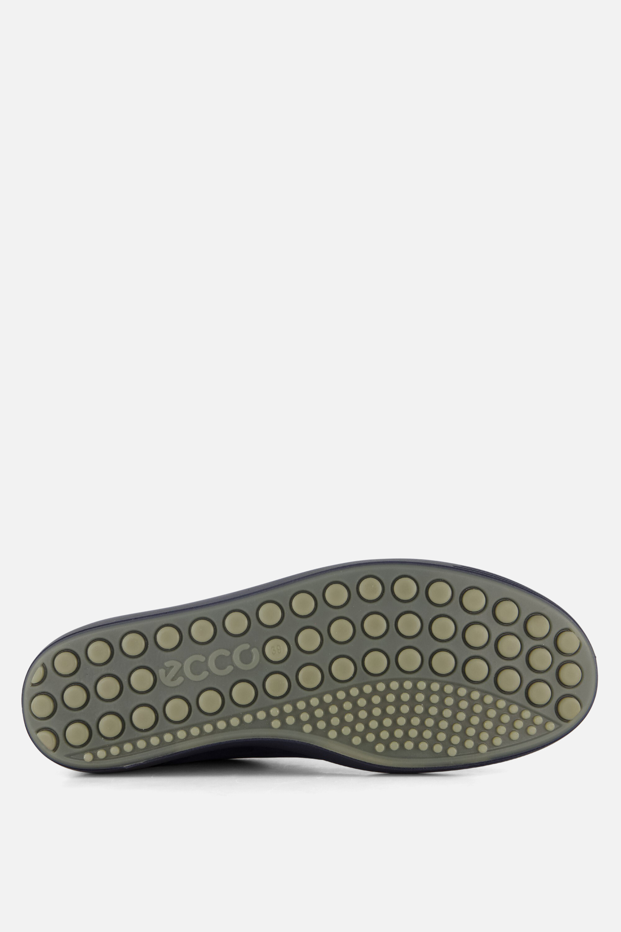 Ecco Soft 7 Slide Sneakers blauw Nubuck afbeelding 3