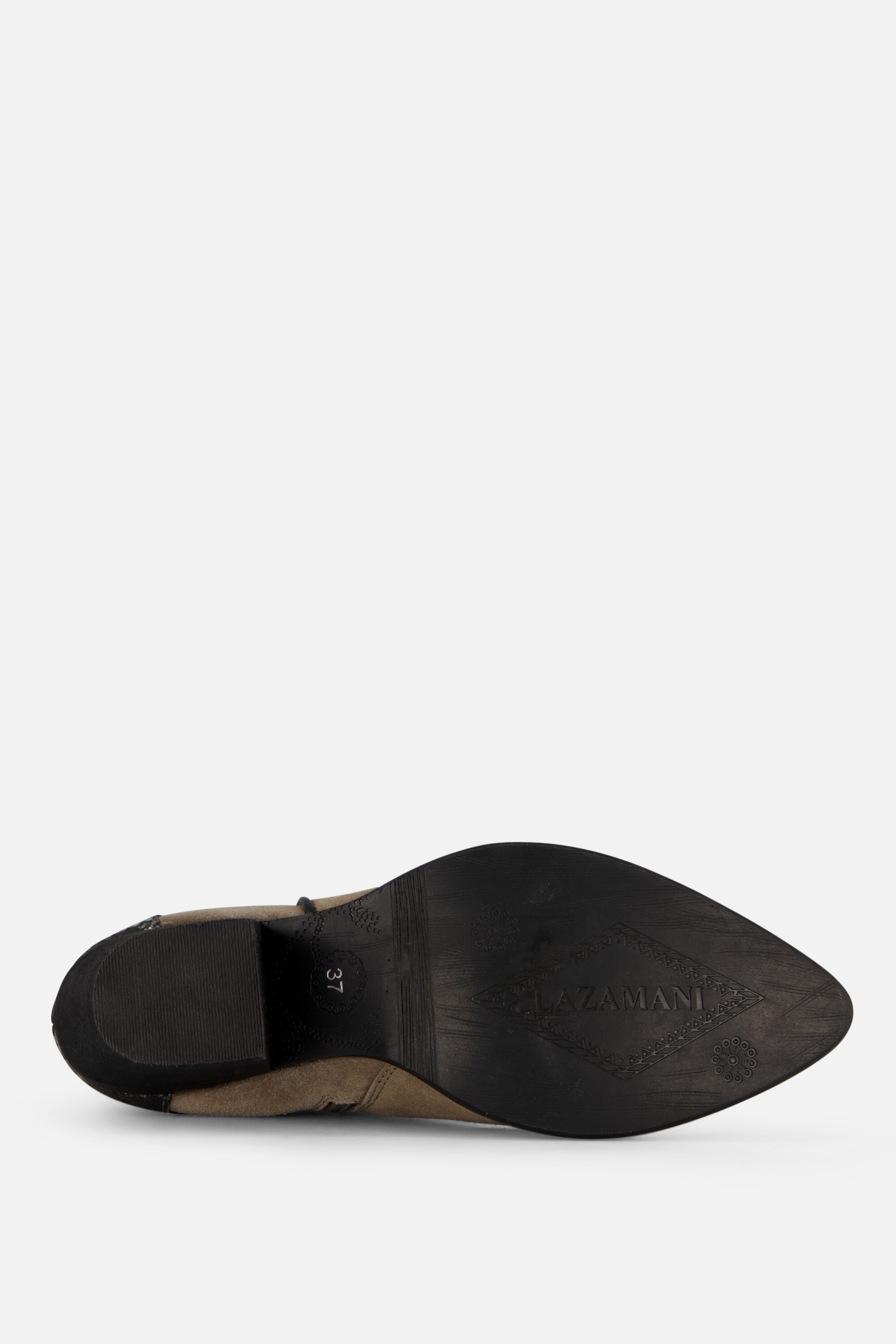 Lazamani Cowboylaarzen taupe Leer afbeelding 3