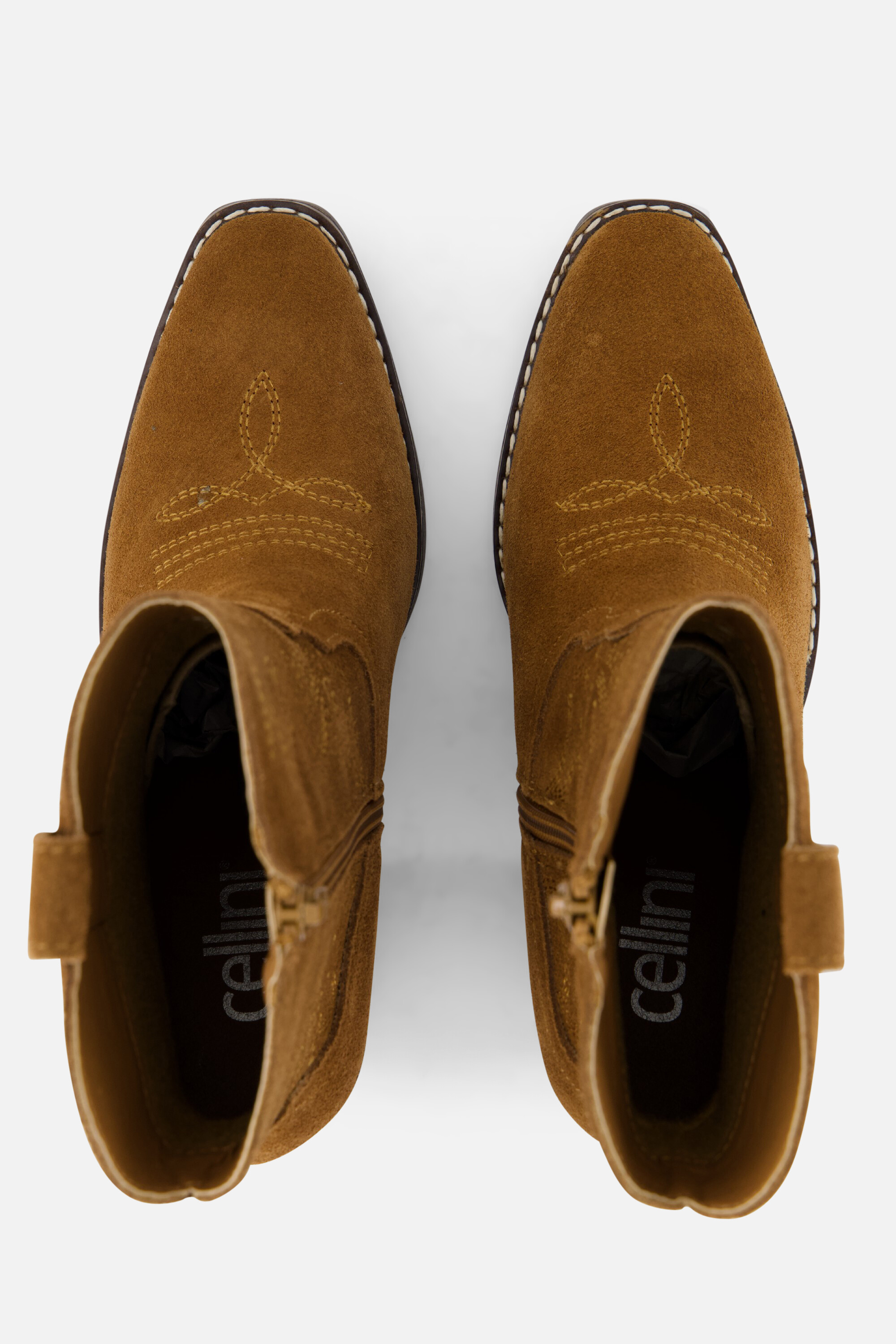 Cellini Cowboylaarzen cognac Suede afbeelding 2