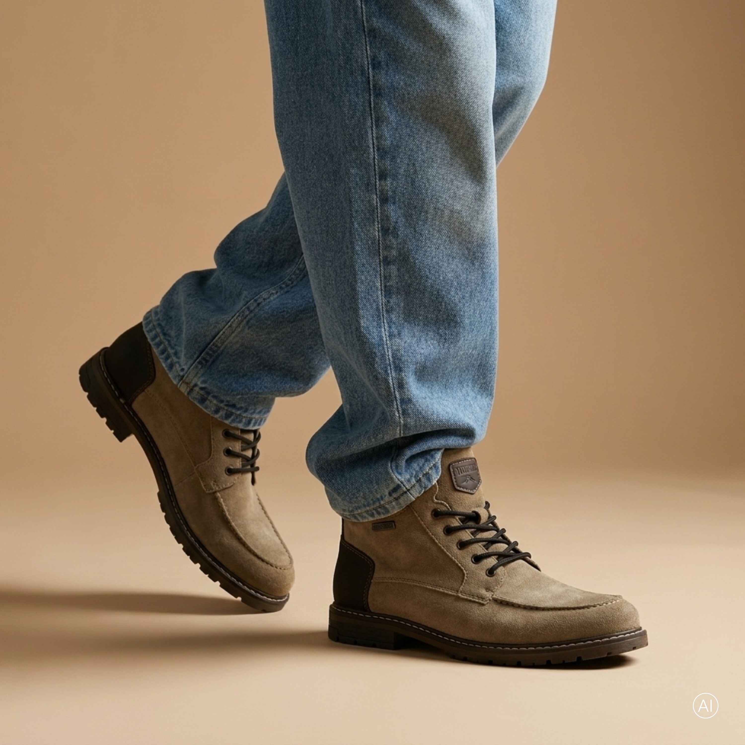 Rieker Rieker Tex veterboots grijs