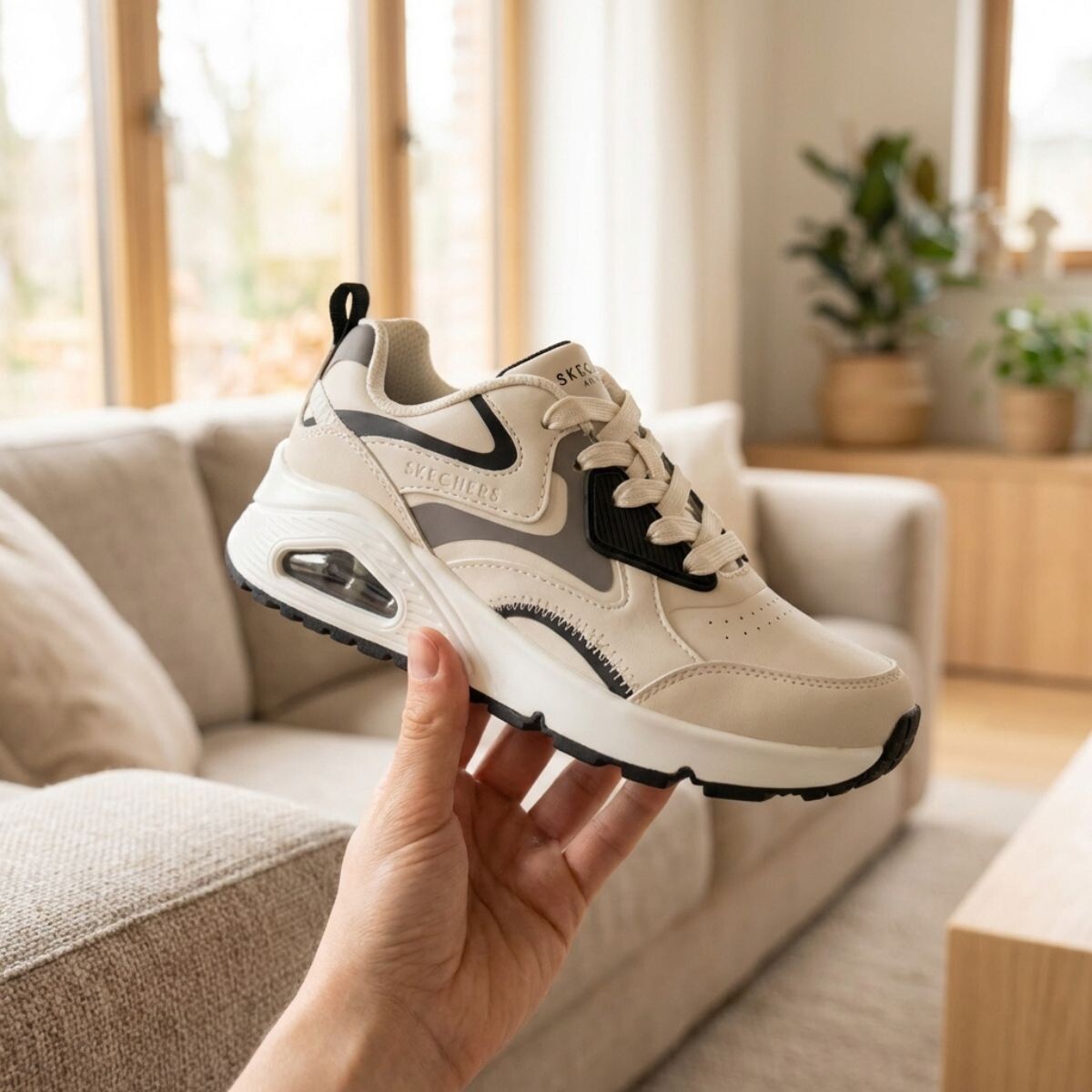 Skechers Uno Gen1 Color Surge Sneakers beige