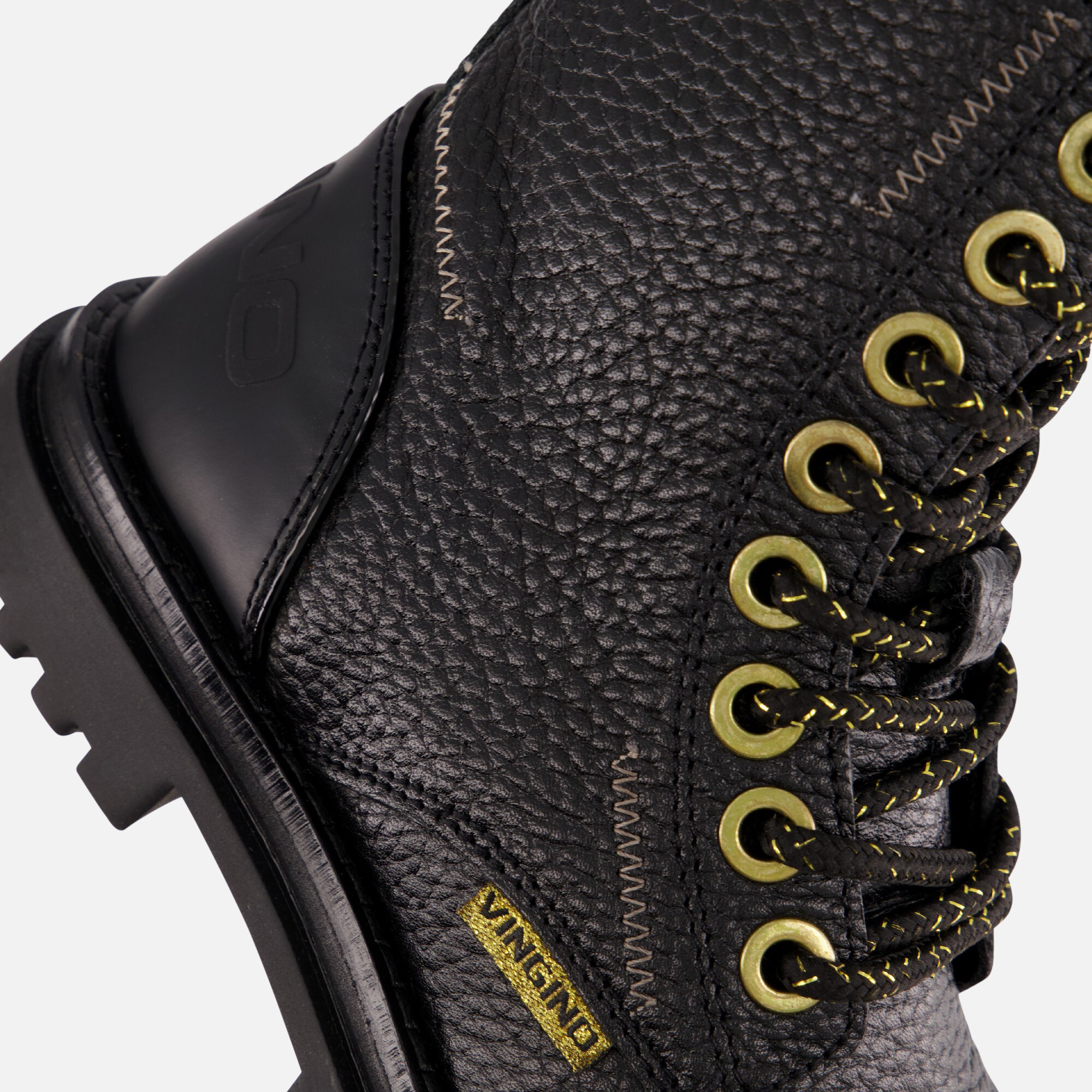 Vingino Shirley Veterboots zwart Leer afbeelding 4