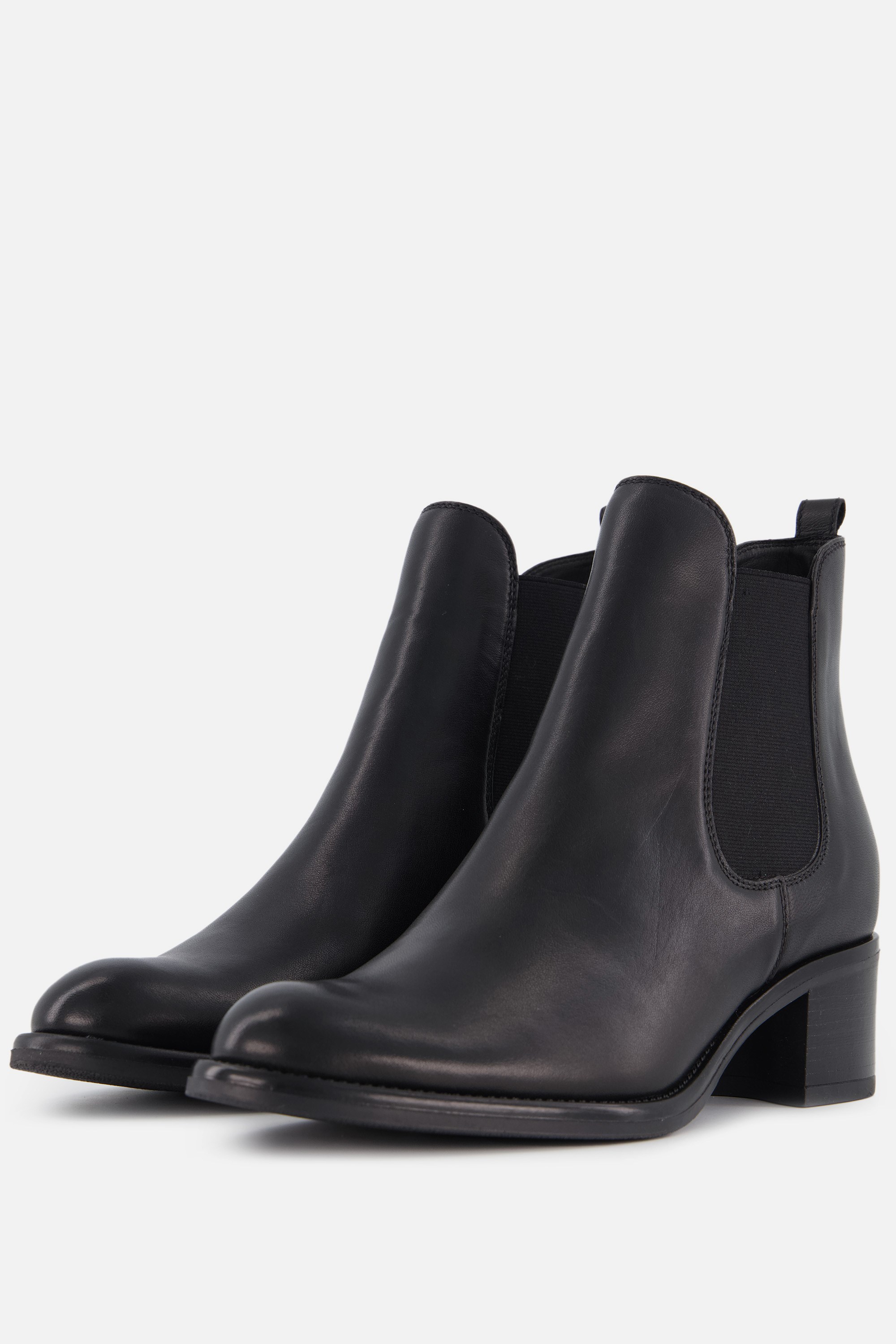 Linea Zeta Linea Zeta Chelsea Boots Zwart Leer