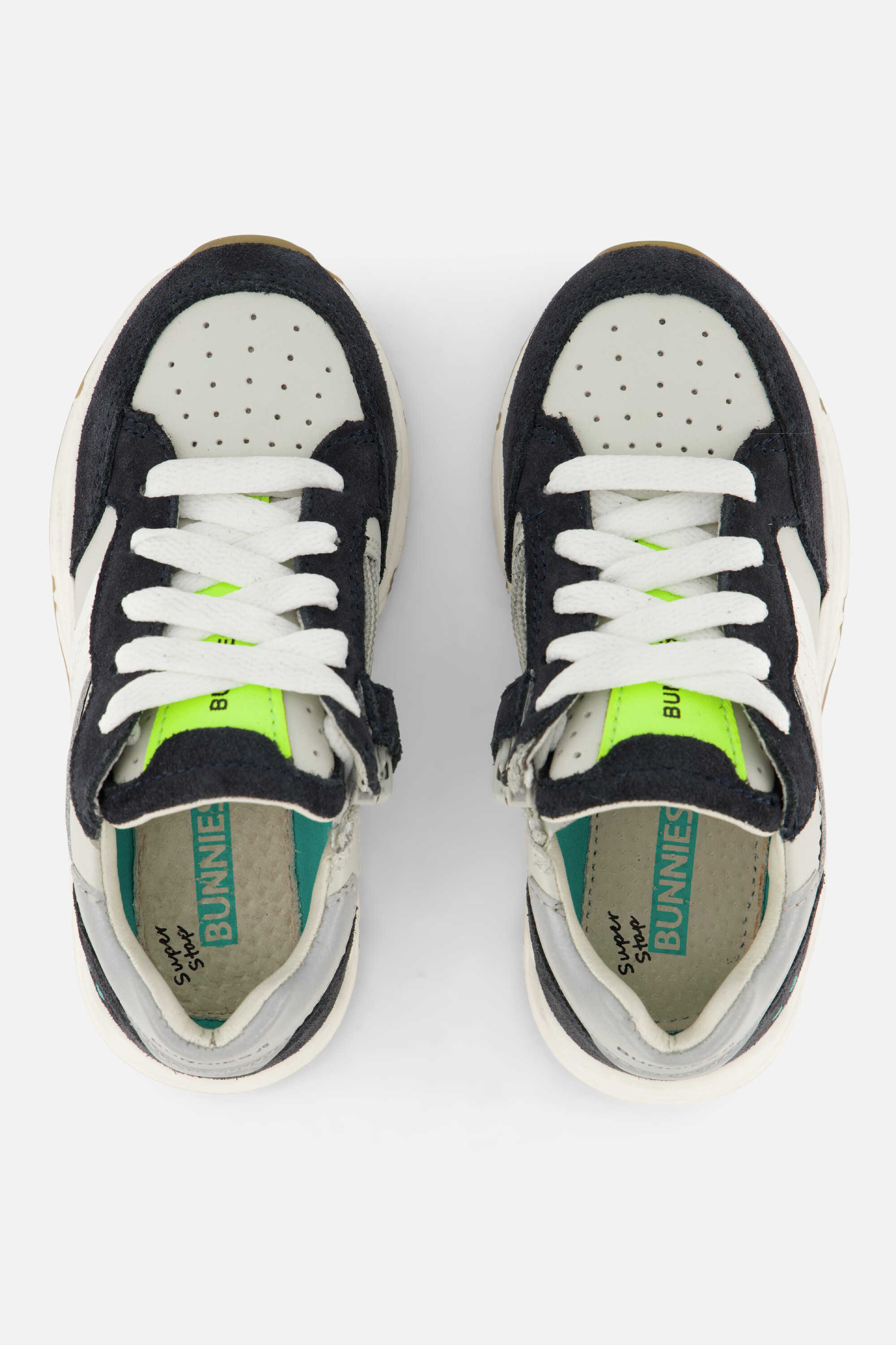 BunniesJR Fien Force Sneakers blauw Leer afbeelding 2