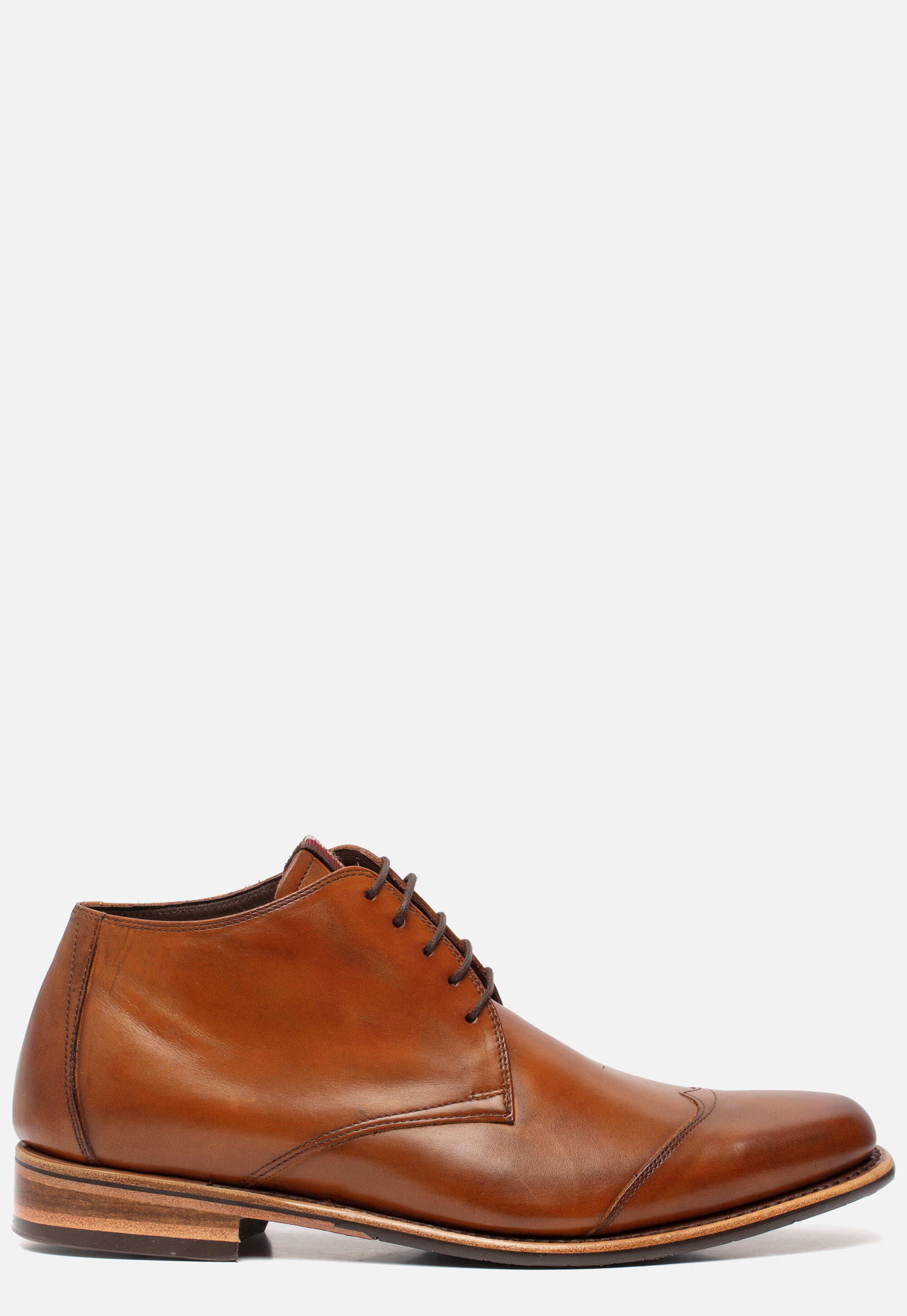 Floris van Bommel veterschoenen cognac Leer 390303 afbeelding 2