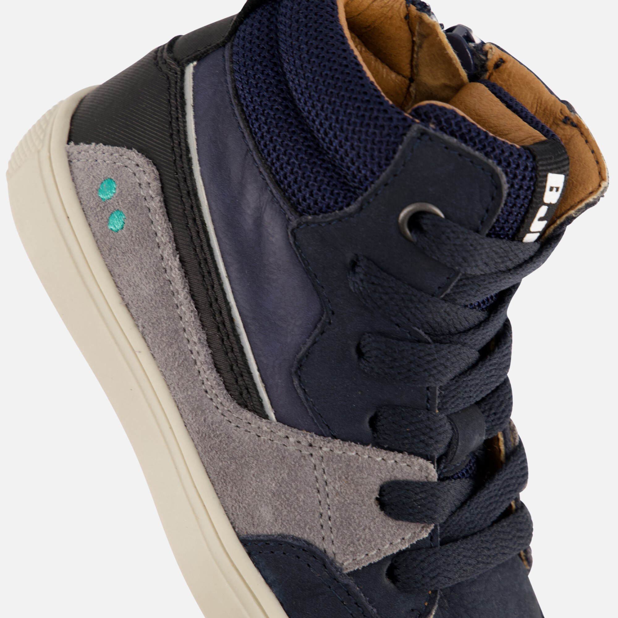 BunniesJR Veterboots blauw Leer afbeelding 4