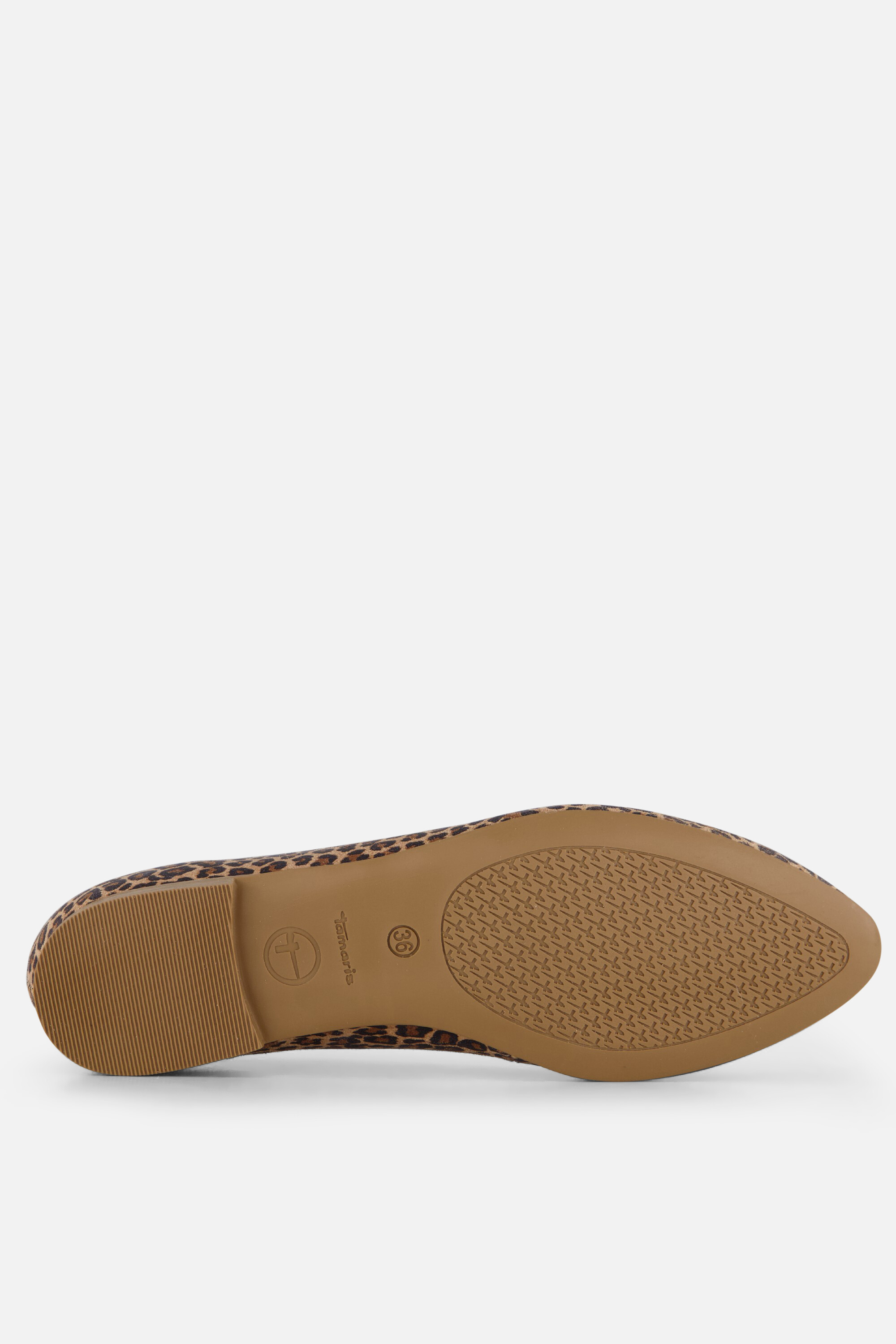 Tamaris Leopard Ballerina's bruin Leer afbeelding 4
