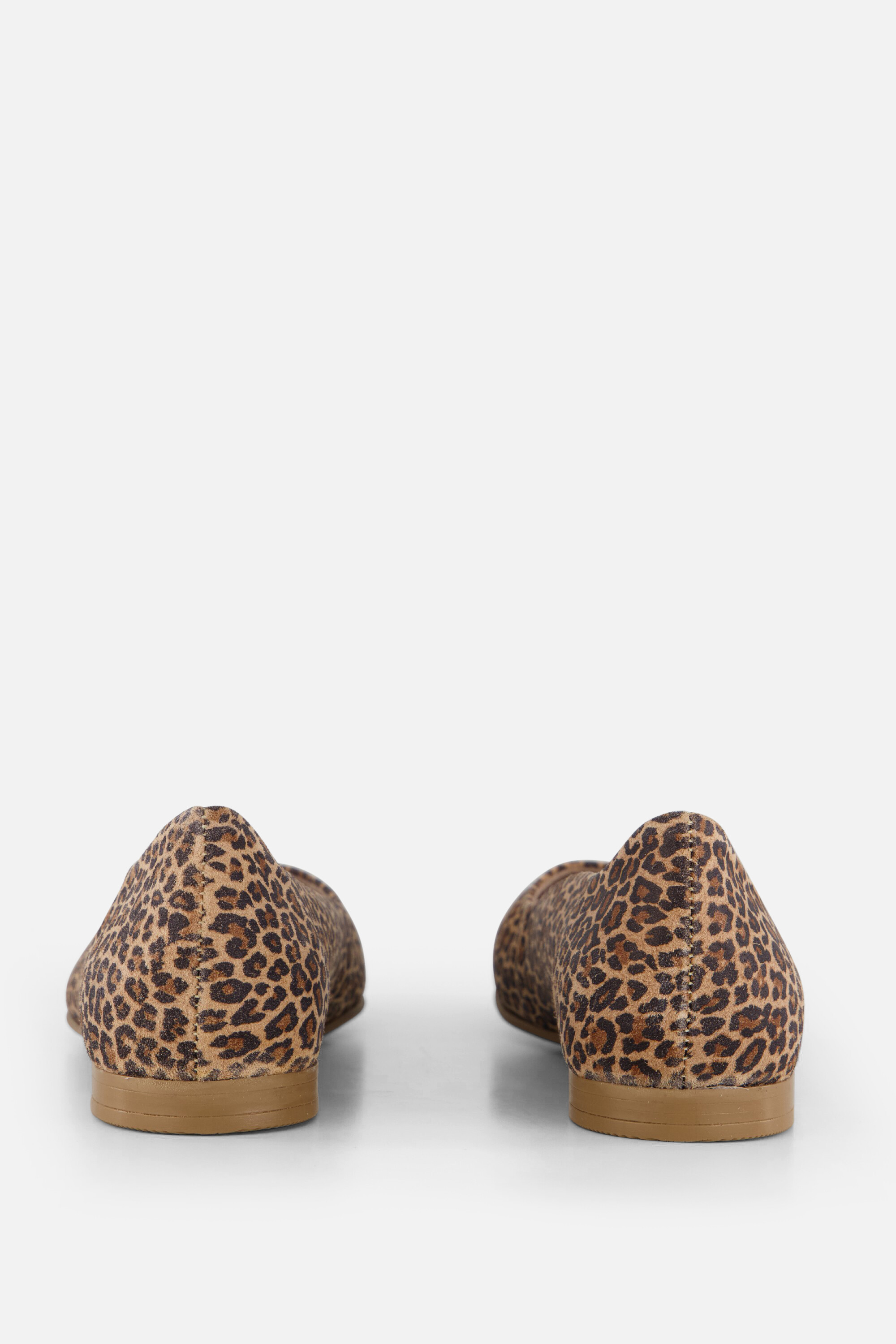 Tamaris Leopard Ballerina's bruin Leer afbeelding 2