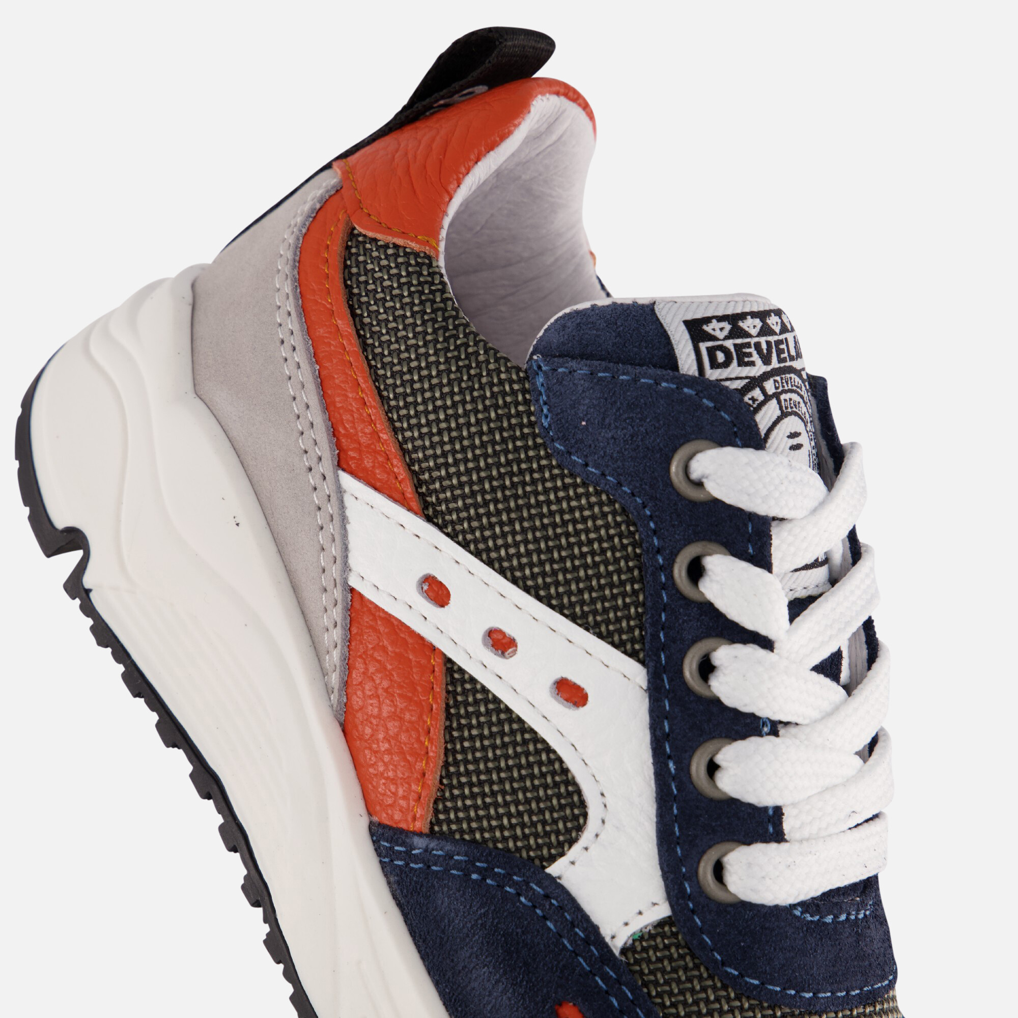 Develab Low Cut Sneakers blauw Leer afbeelding 4