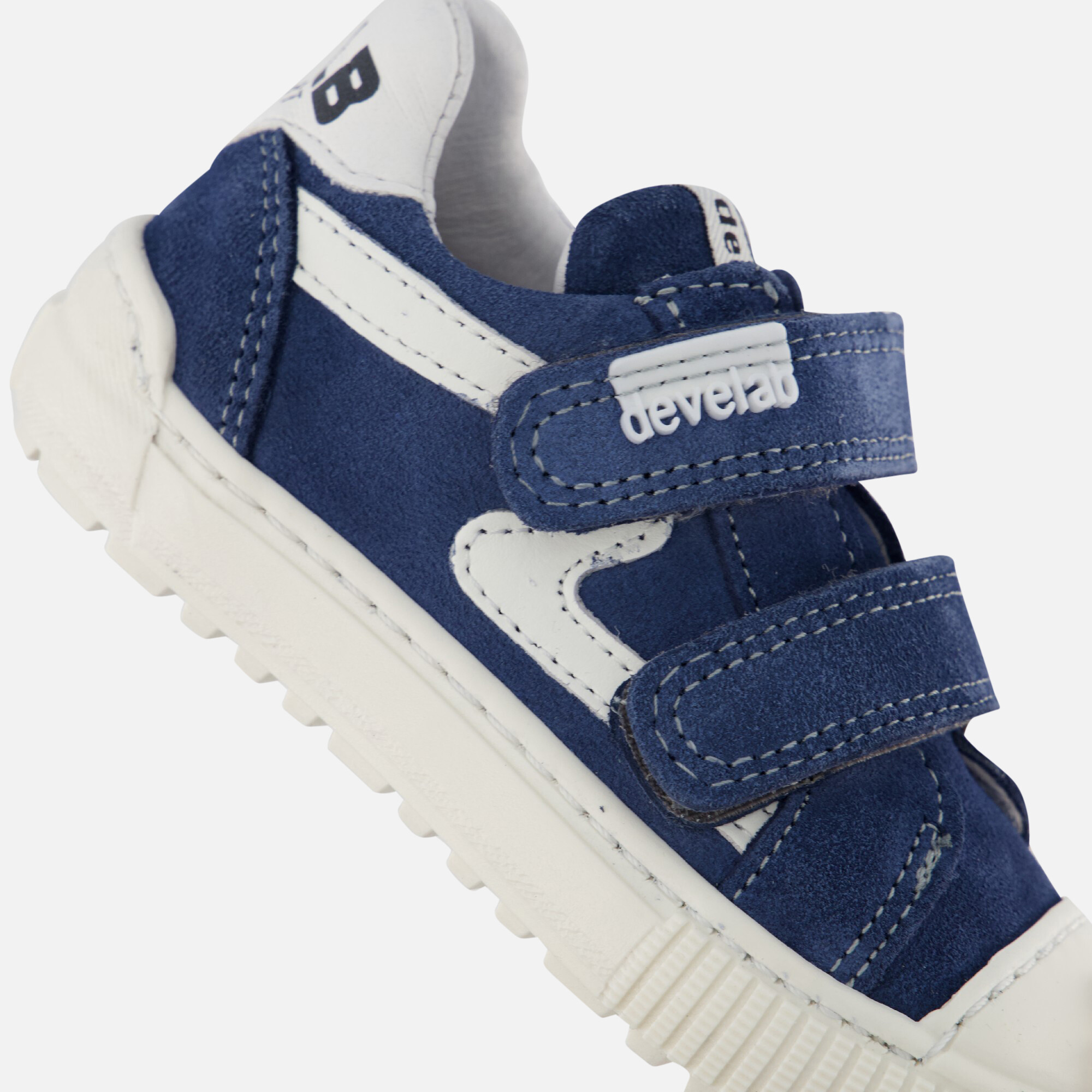 Develab Velcro Sneakers blauw Leer afbeelding 4