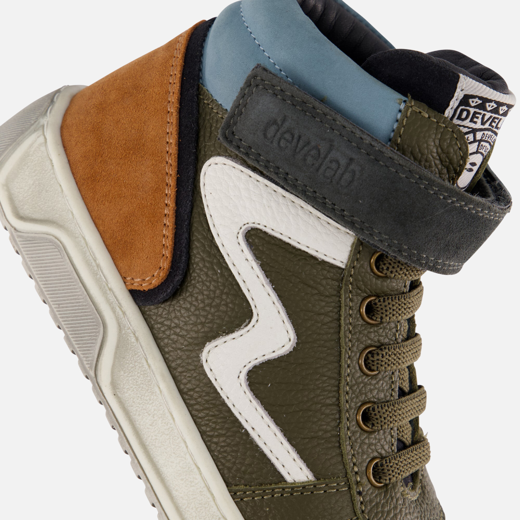Develab Veterboots groen Leer afbeelding 4