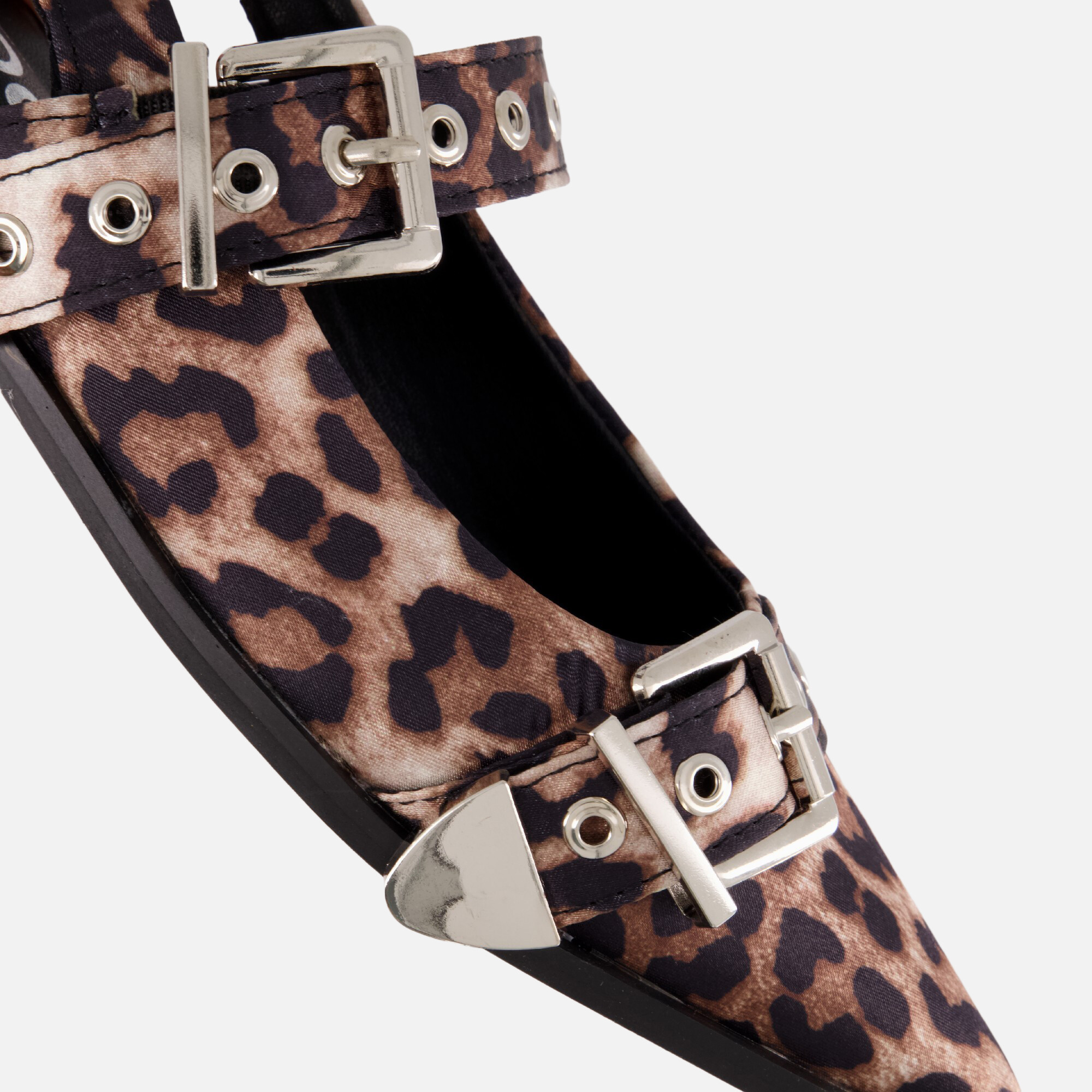 POSH by Poelman Slingbacks bruin Pu afbeelding 3