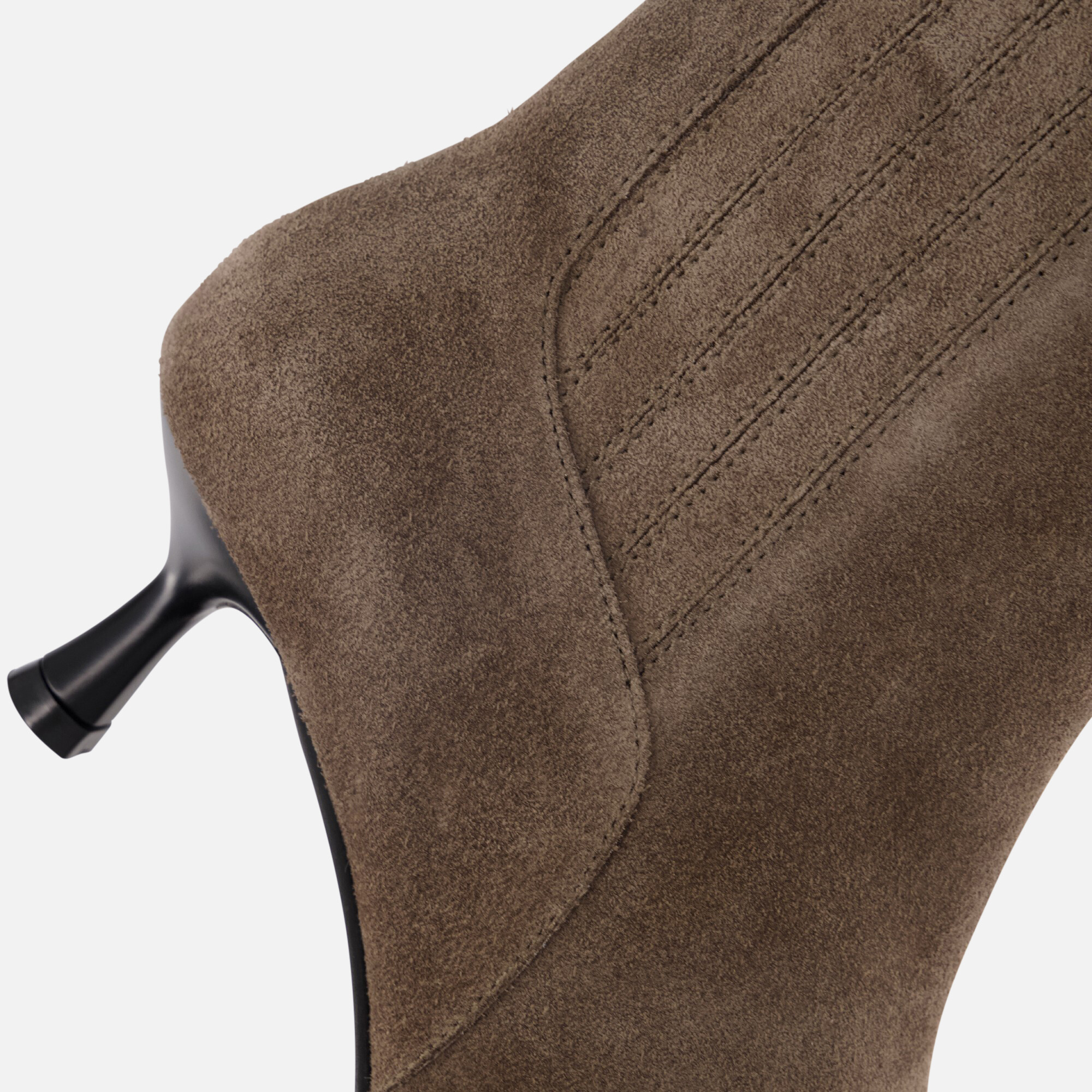 Linea Zeta Enkellaarsjes taupe Suede afbeelding 4