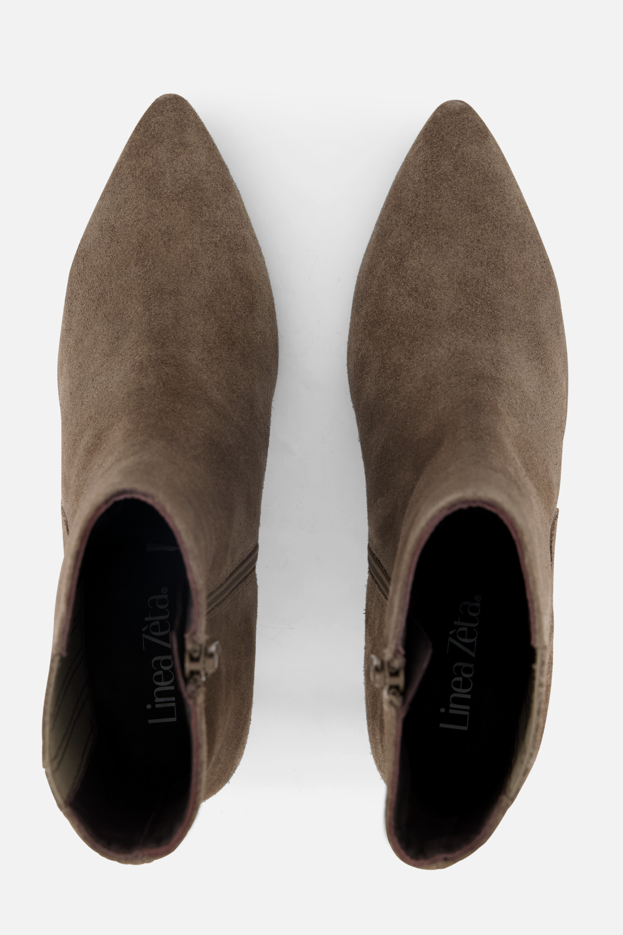 Linea Zeta Enkellaarsjes taupe Suede afbeelding 2