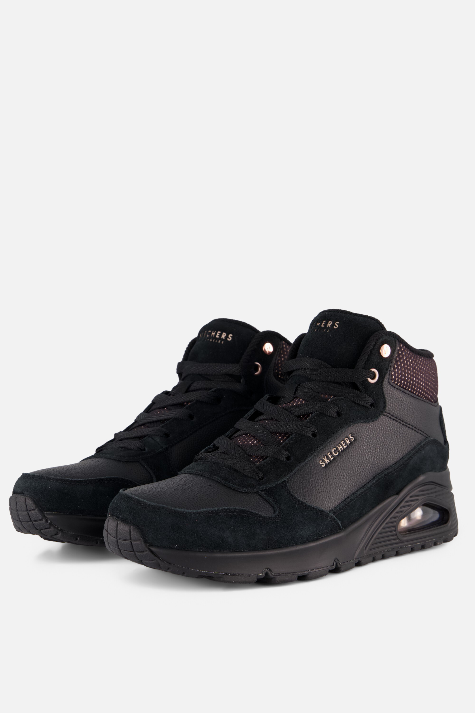 Skechers Uno Stacre Shine Veterboots zwart
