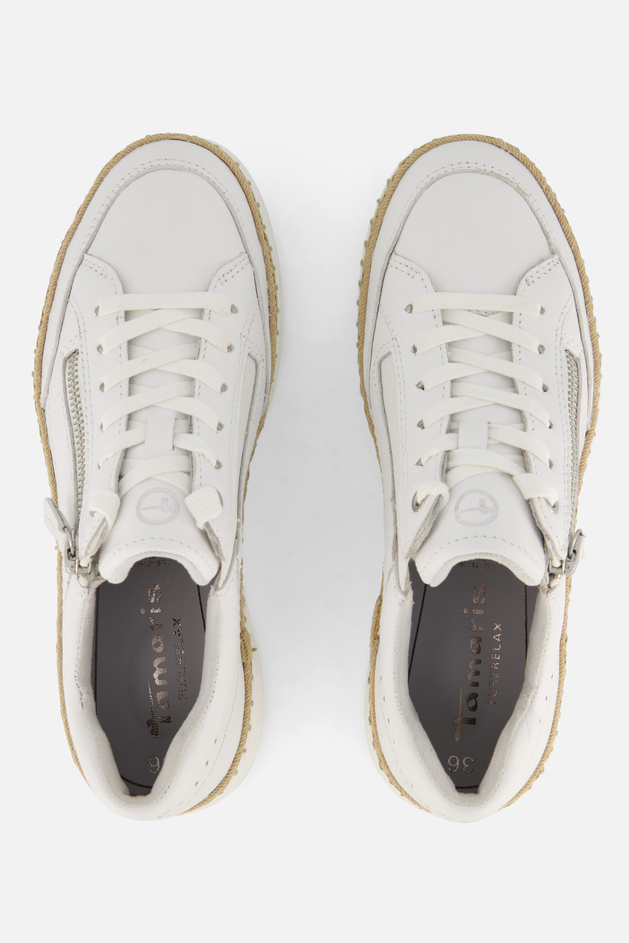 Tamaris Sneakers wit Leer afbeelding 2