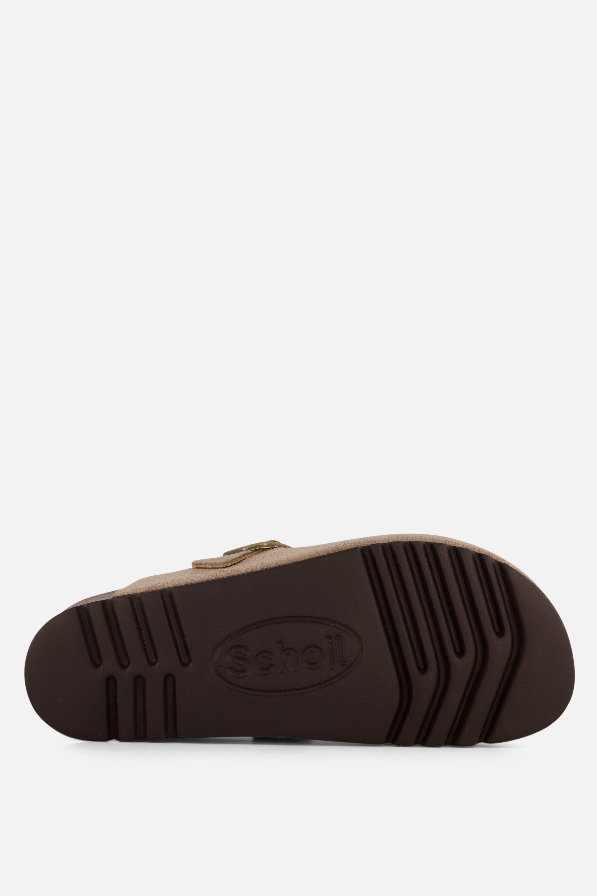 Scholl Fae Clog Slippers beige Suede afbeelding 2