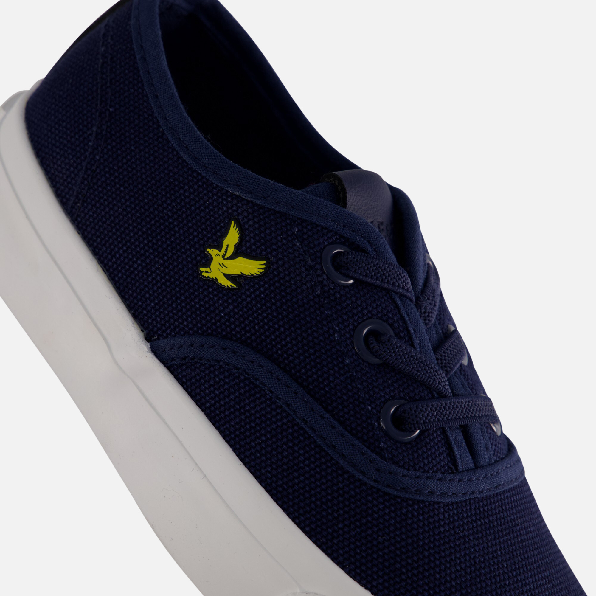 Lyle & Scott Wick Sneakers blauw Canvas afbeelding 4