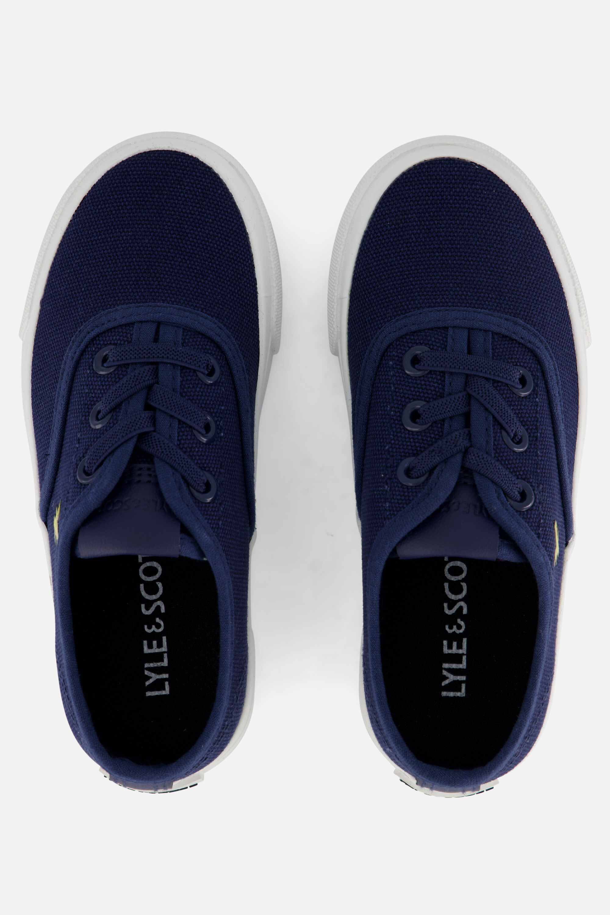 Lyle & Scott Wick Sneakers blauw Canvas afbeelding 2