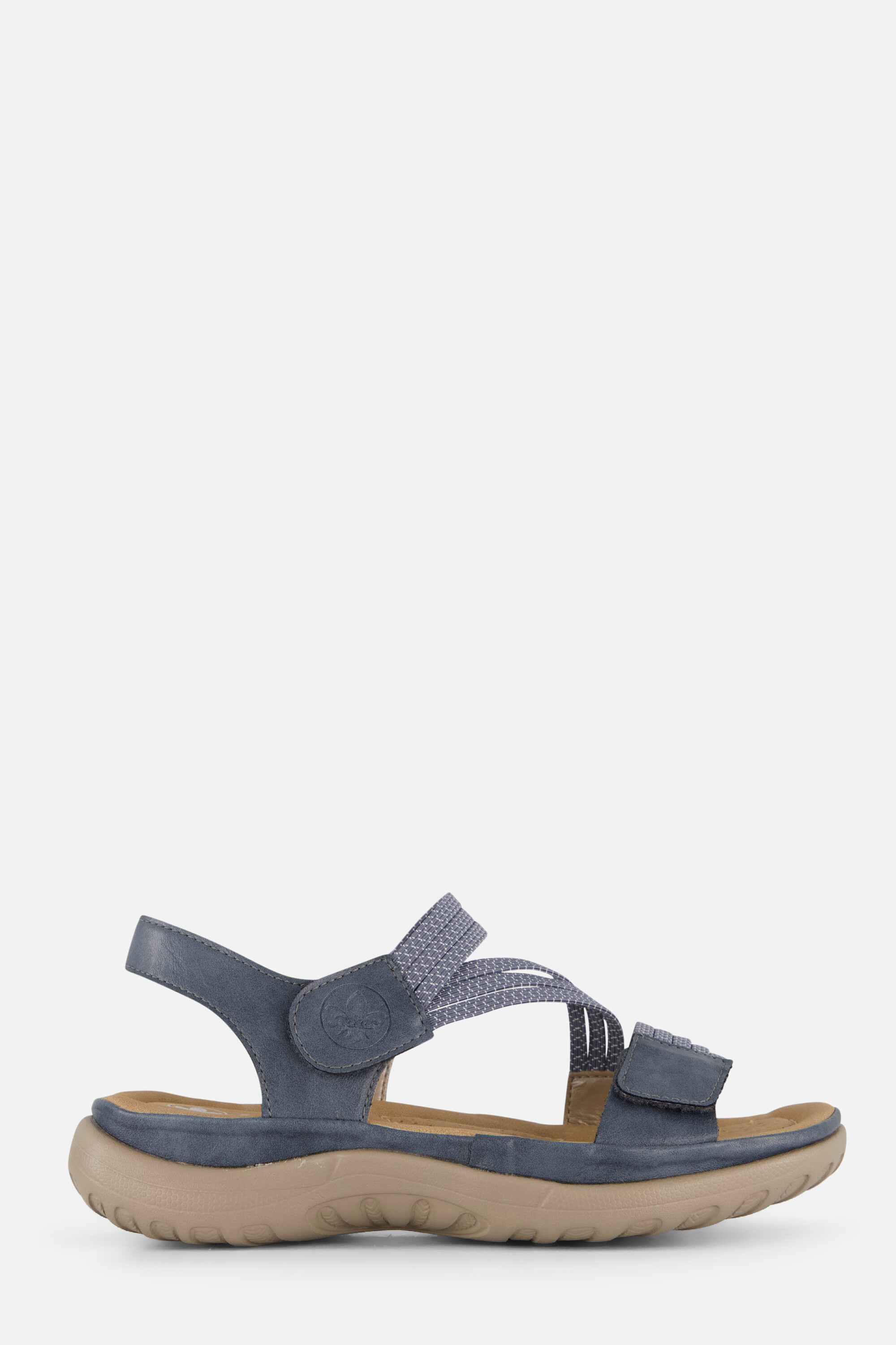 Rieker Sandalen blauw Textiel afbeelding 4