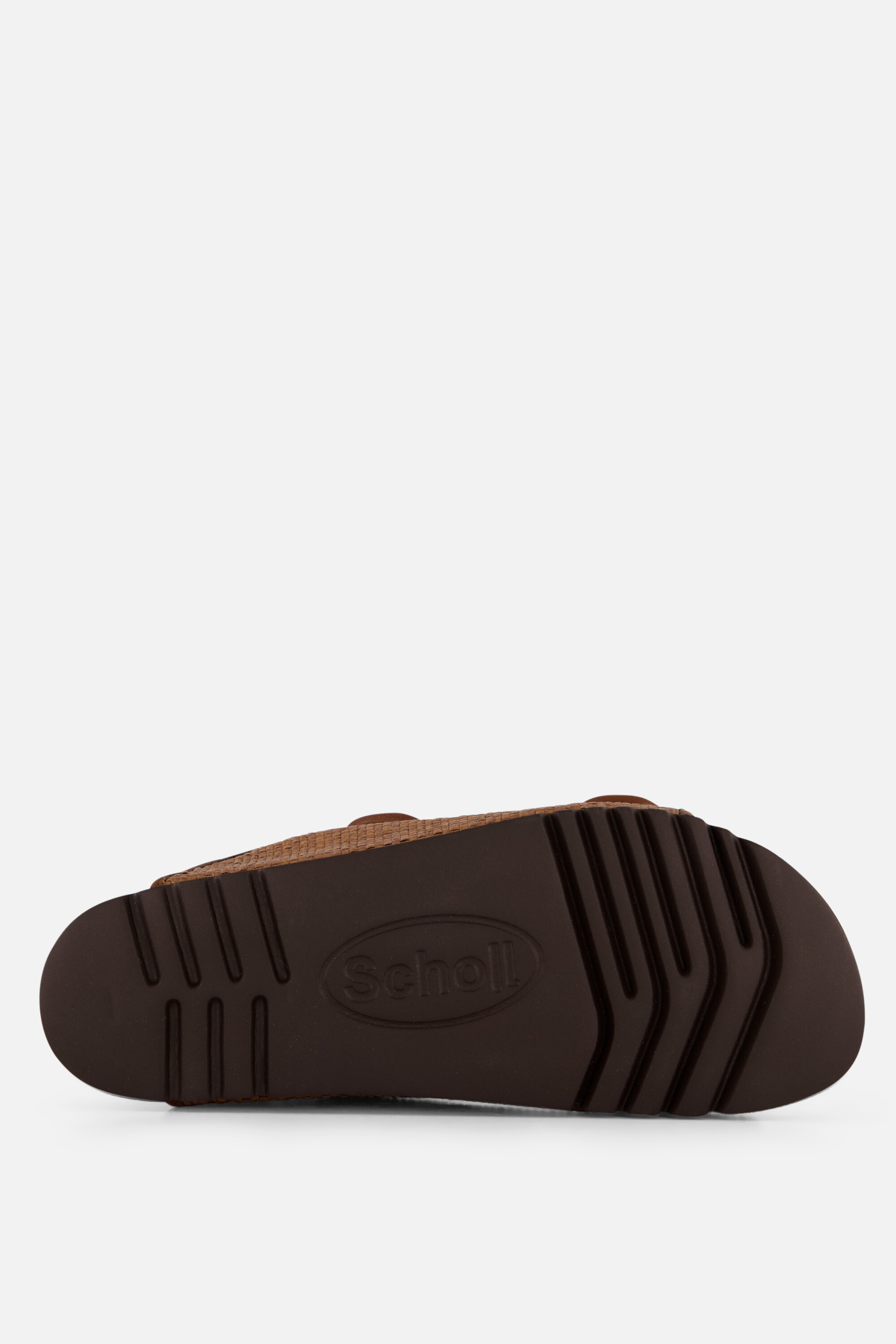 Scholl Noelle Raffia Slippers cognac Textiel afbeelding 2