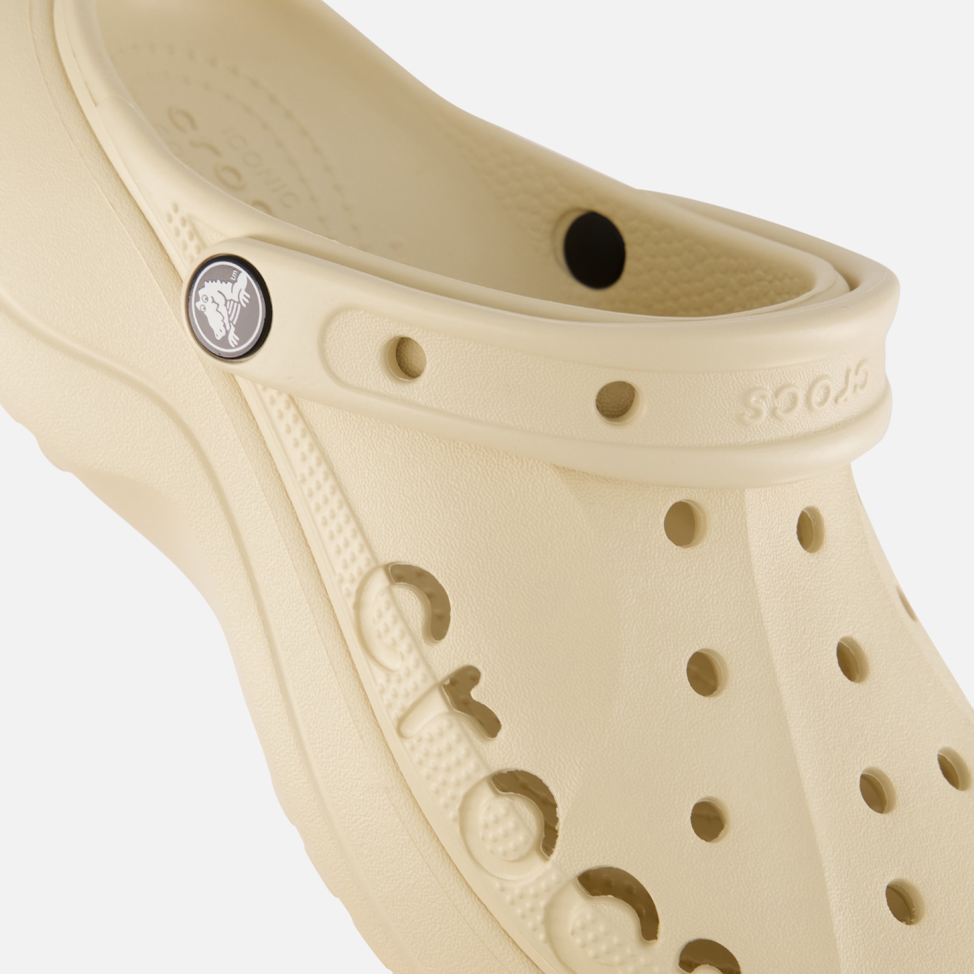 Crocs Baya Platform Clogs Slippers beige afbeelding 4
