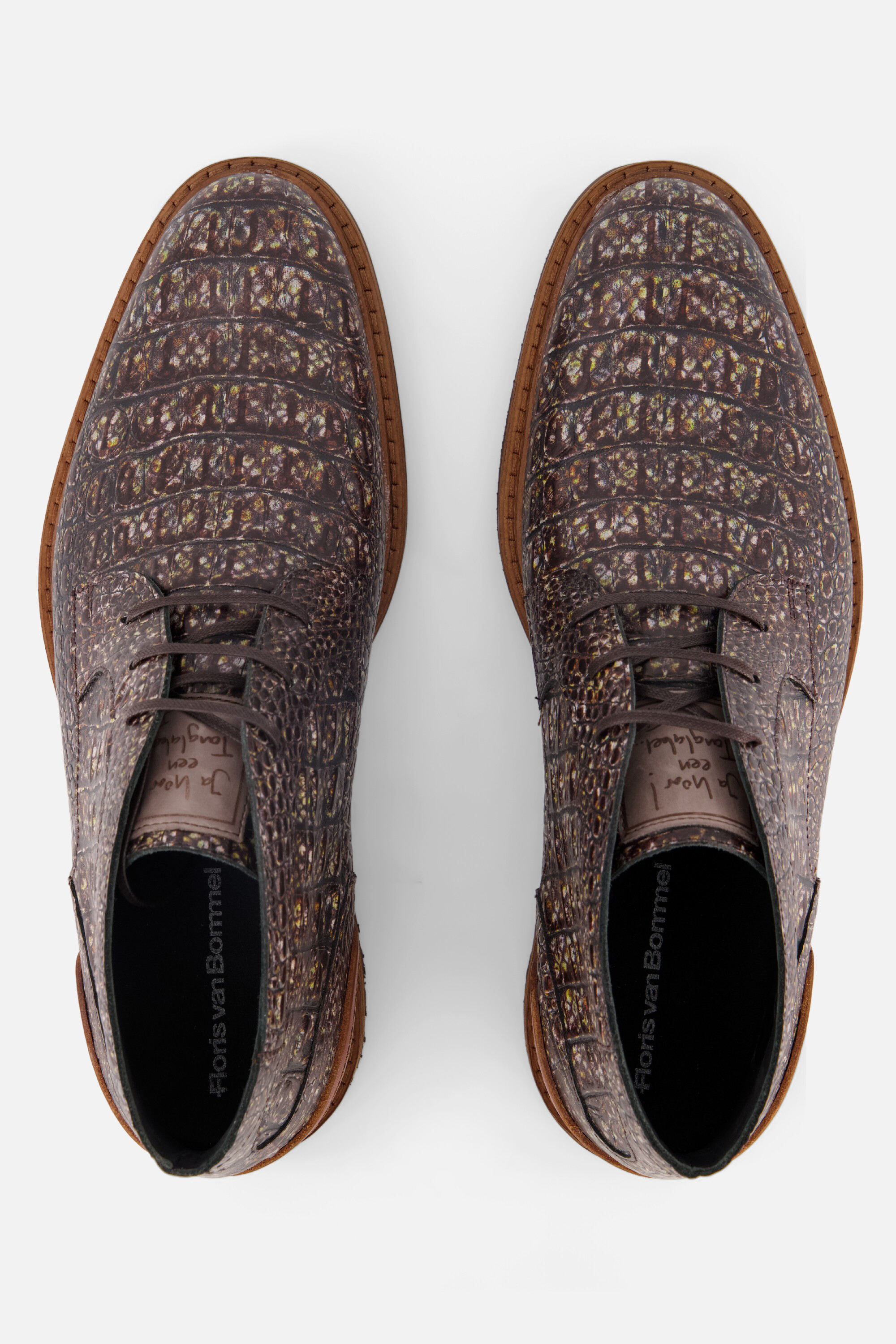 Floris van Bommel 34.01 Crepi Veterschoenen taupe afbeelding 3