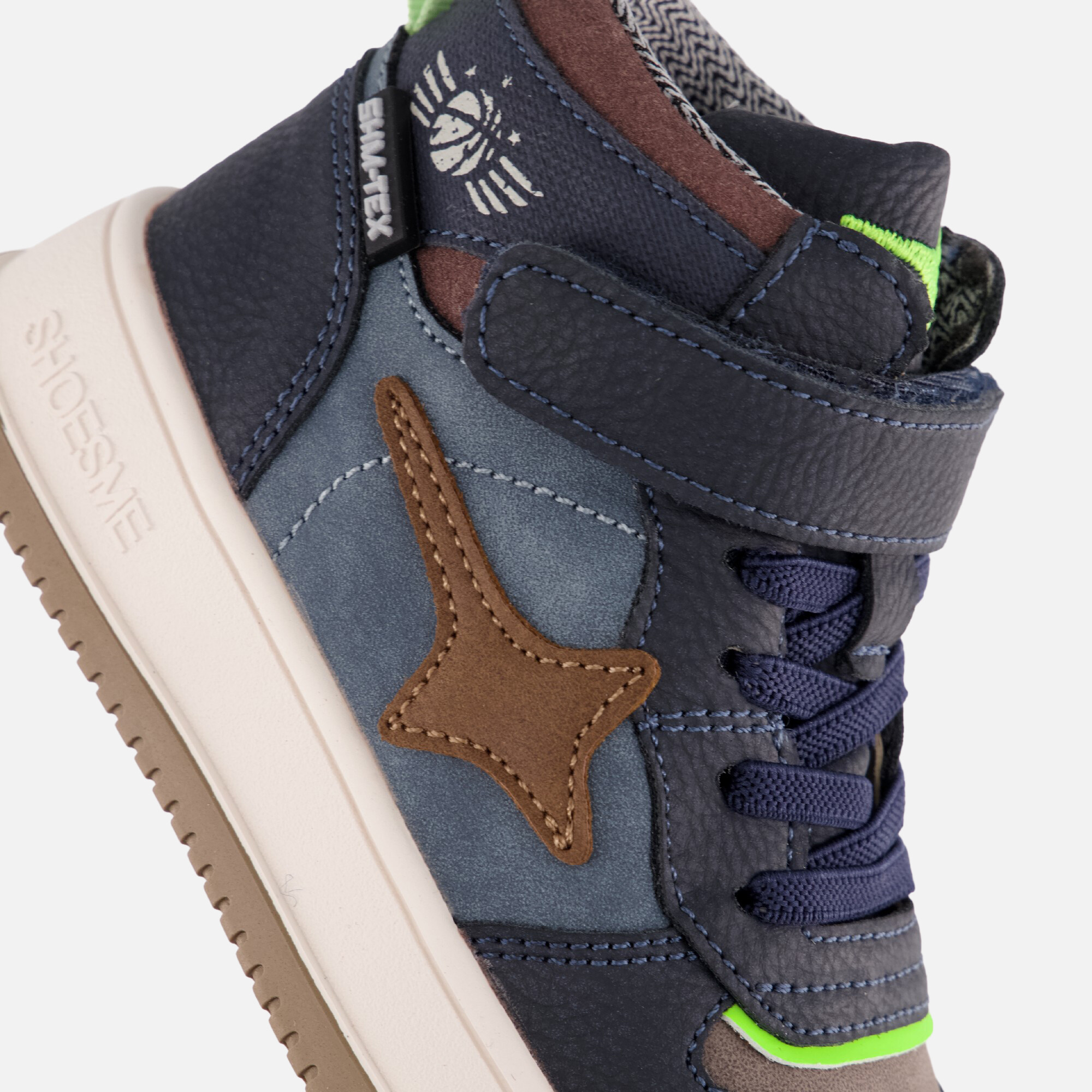 Shoesme New Outsole Sneakers blauw Leer afbeelding 4