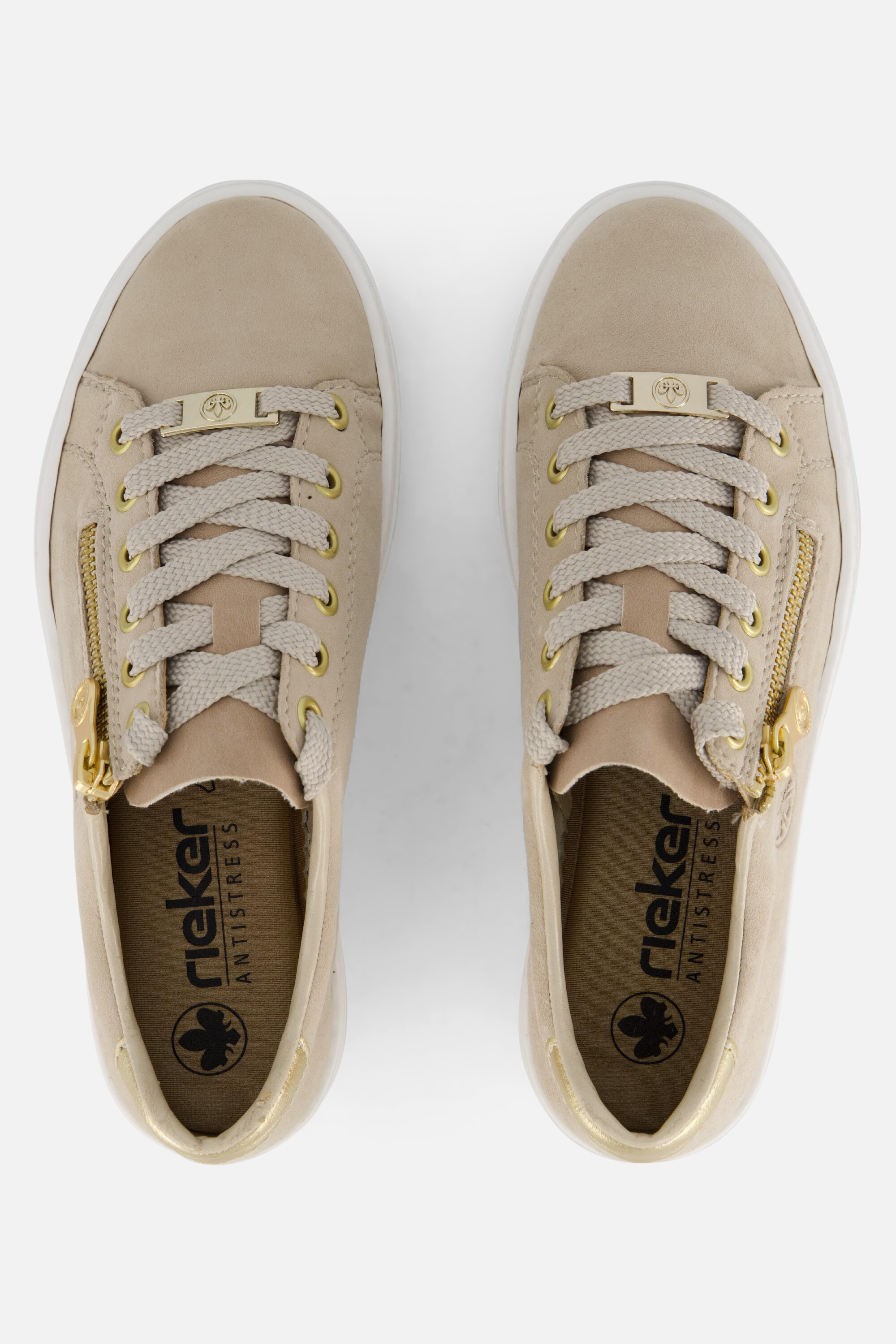 Rieker Sneakers beige Leer afbeelding 3