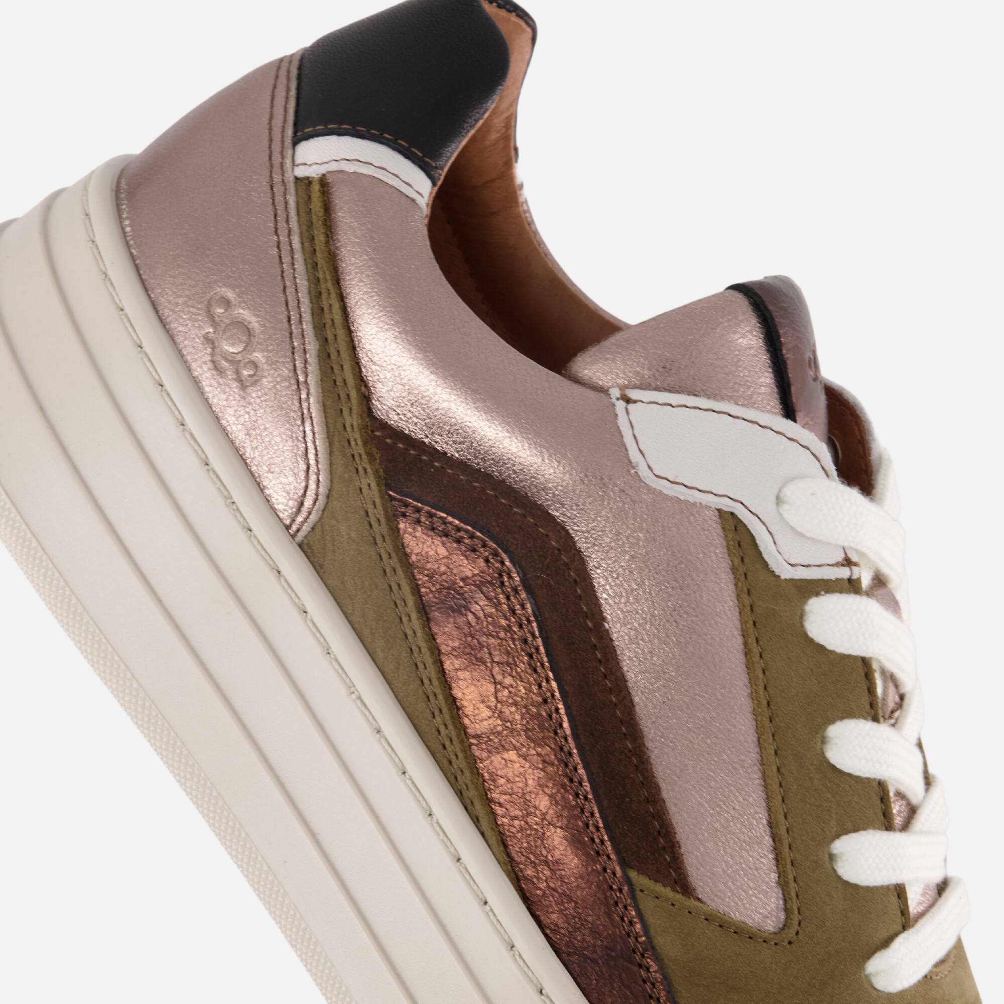 Aqa Sneakers brons Leer afbeelding 4