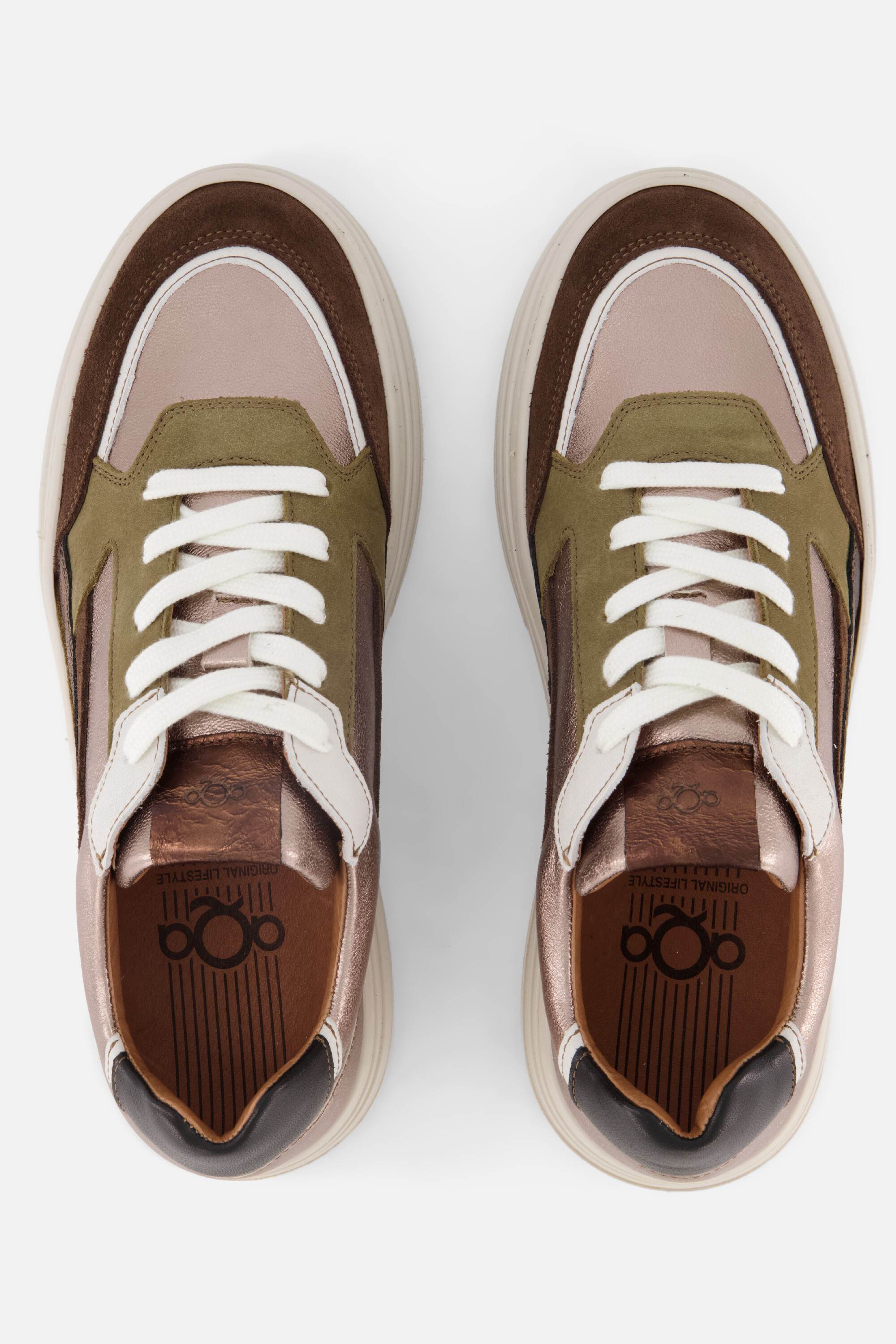 Aqa Sneakers brons Leer afbeelding 2