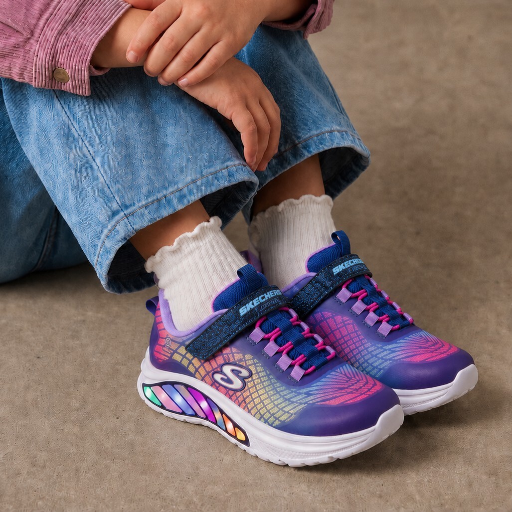 Skechers Skechers S-Lights Rainbow Cruisers Sneakers paars
