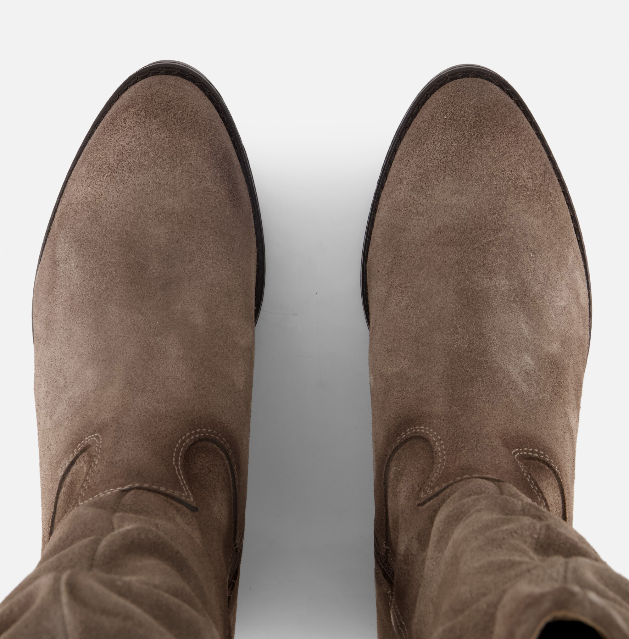 Aqa Hoge laarzen taupe Suede afbeelding 2
