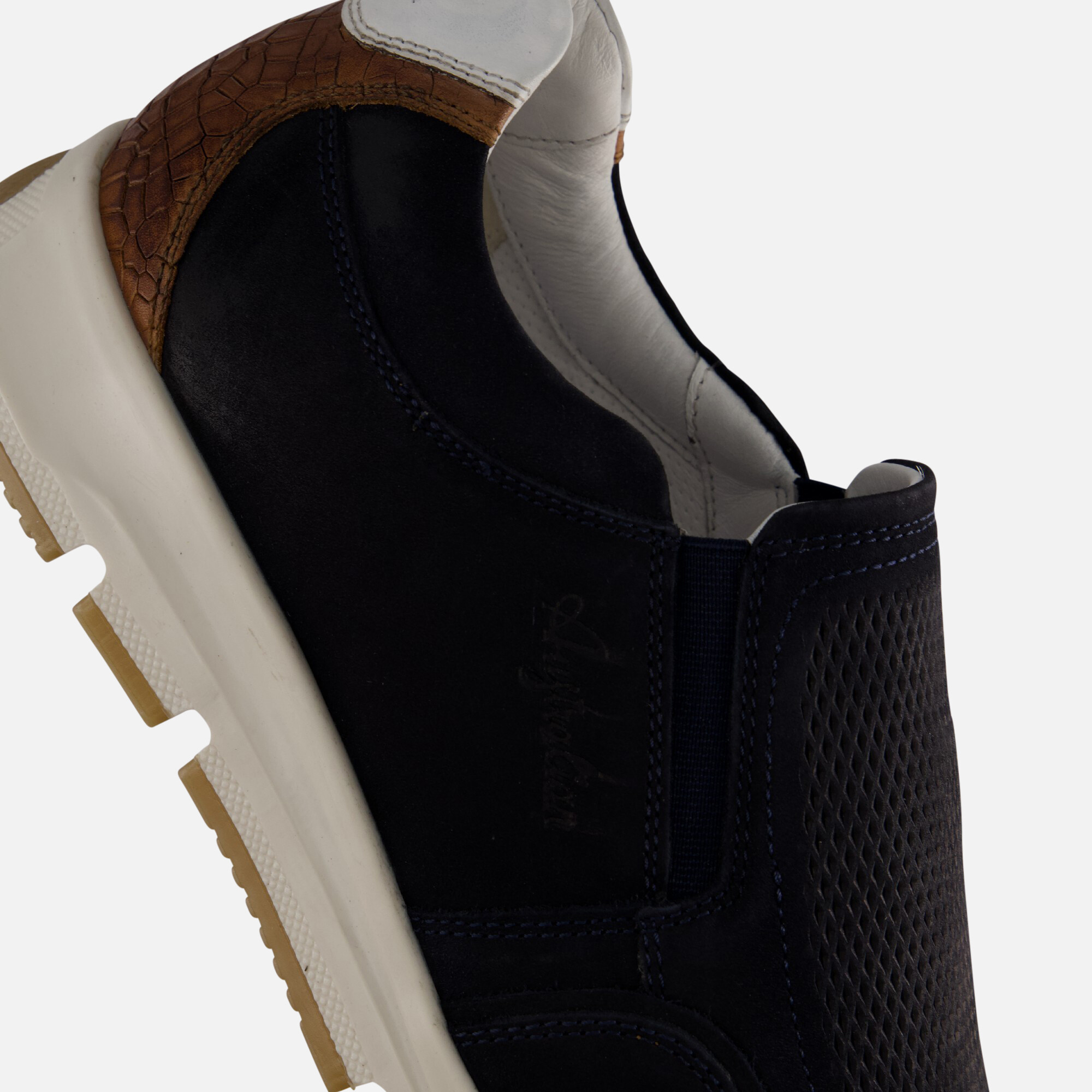 Australian Eagle Instappers blauw Nubuck afbeelding 4