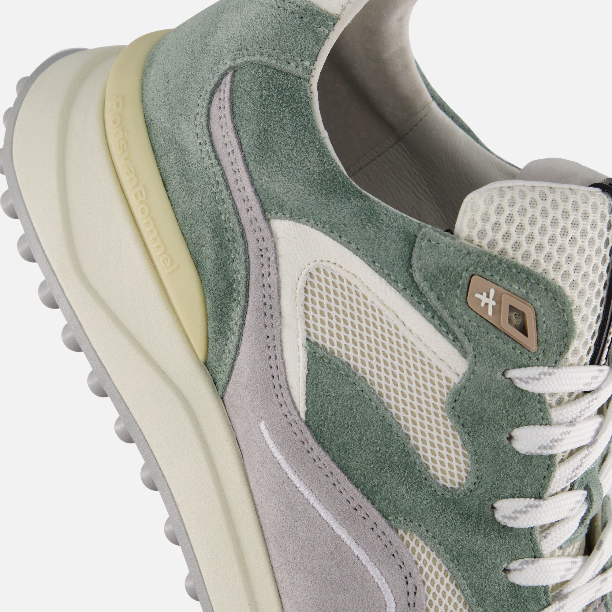 Floris van Bommel Noppi 18.37 Sneakers groen afbeelding 4
