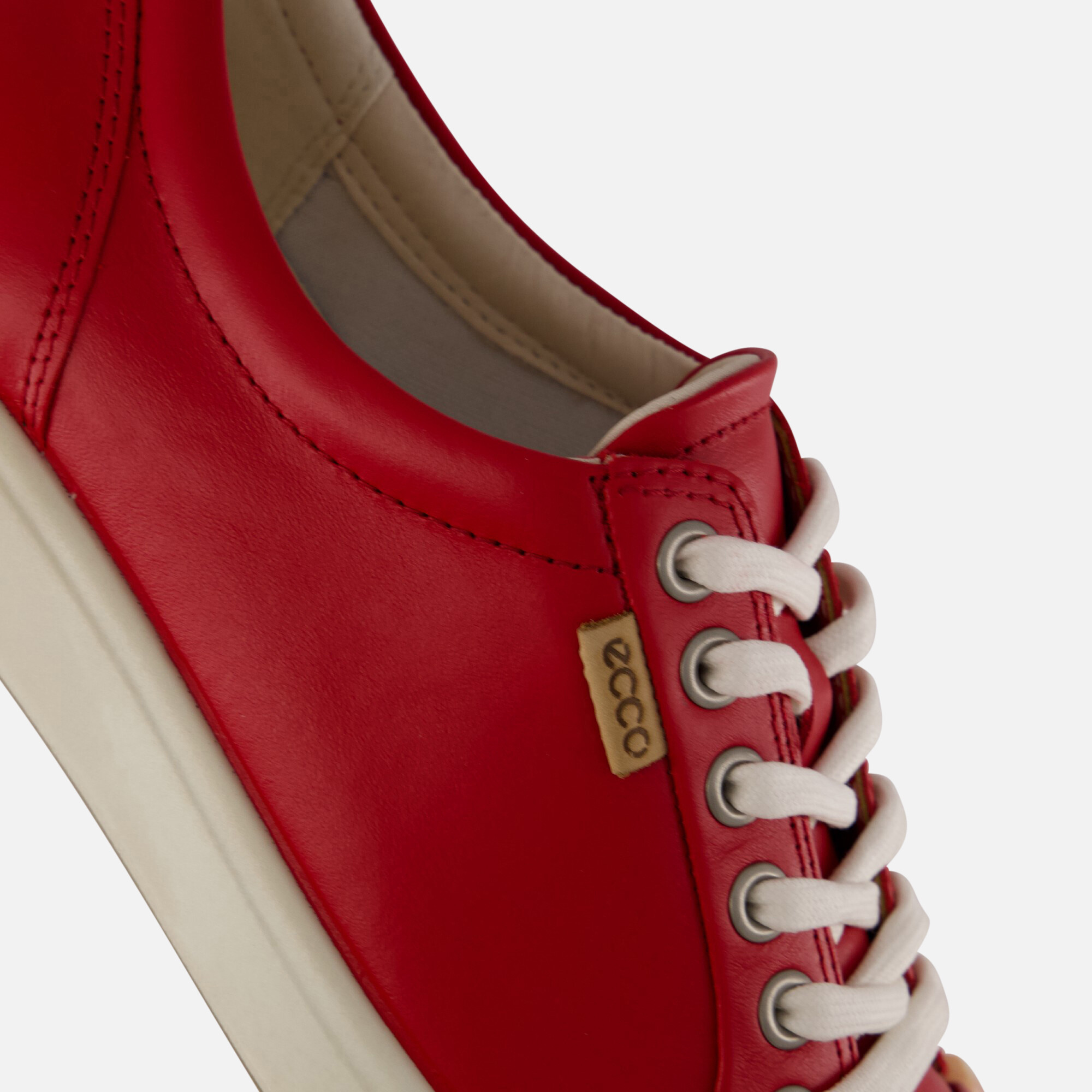 Ecco Soft 7 W Sneakers rood Leer afbeelding 4