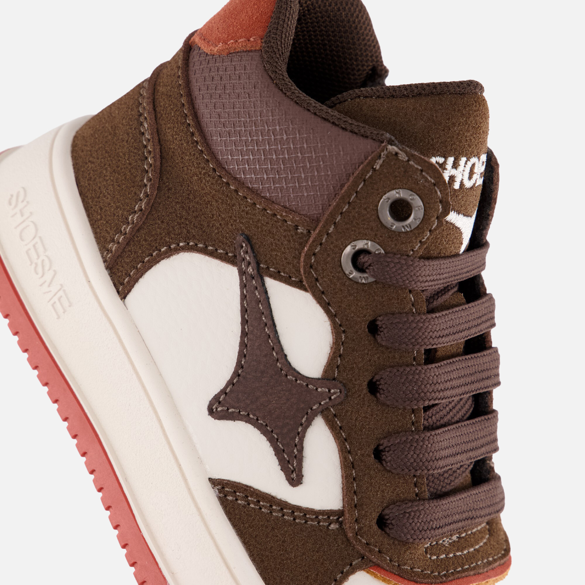 Shoesme New Outsole Sneakers bruin Leer afbeelding 4