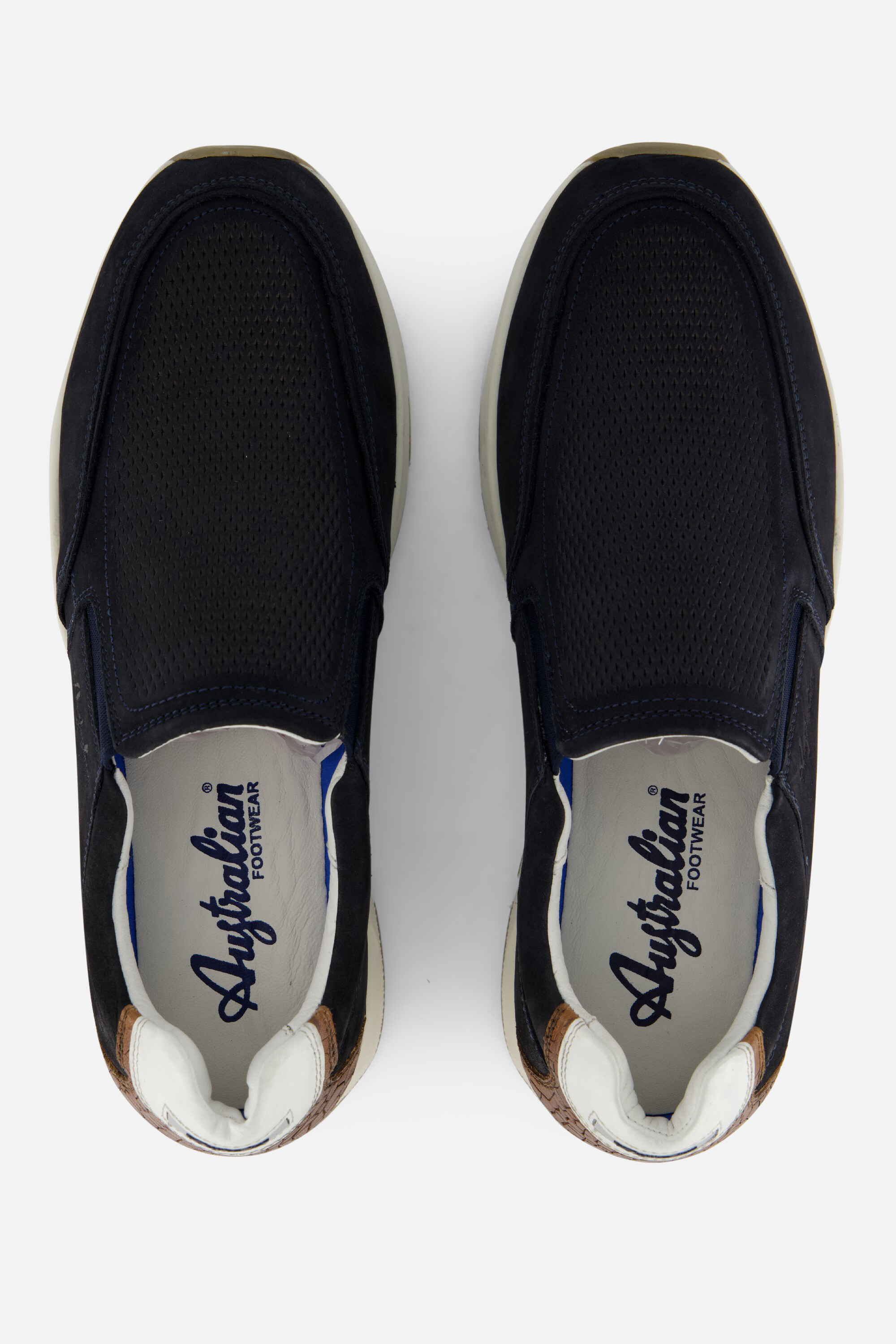 Australian Eagle Instappers blauw Nubuck afbeelding 2